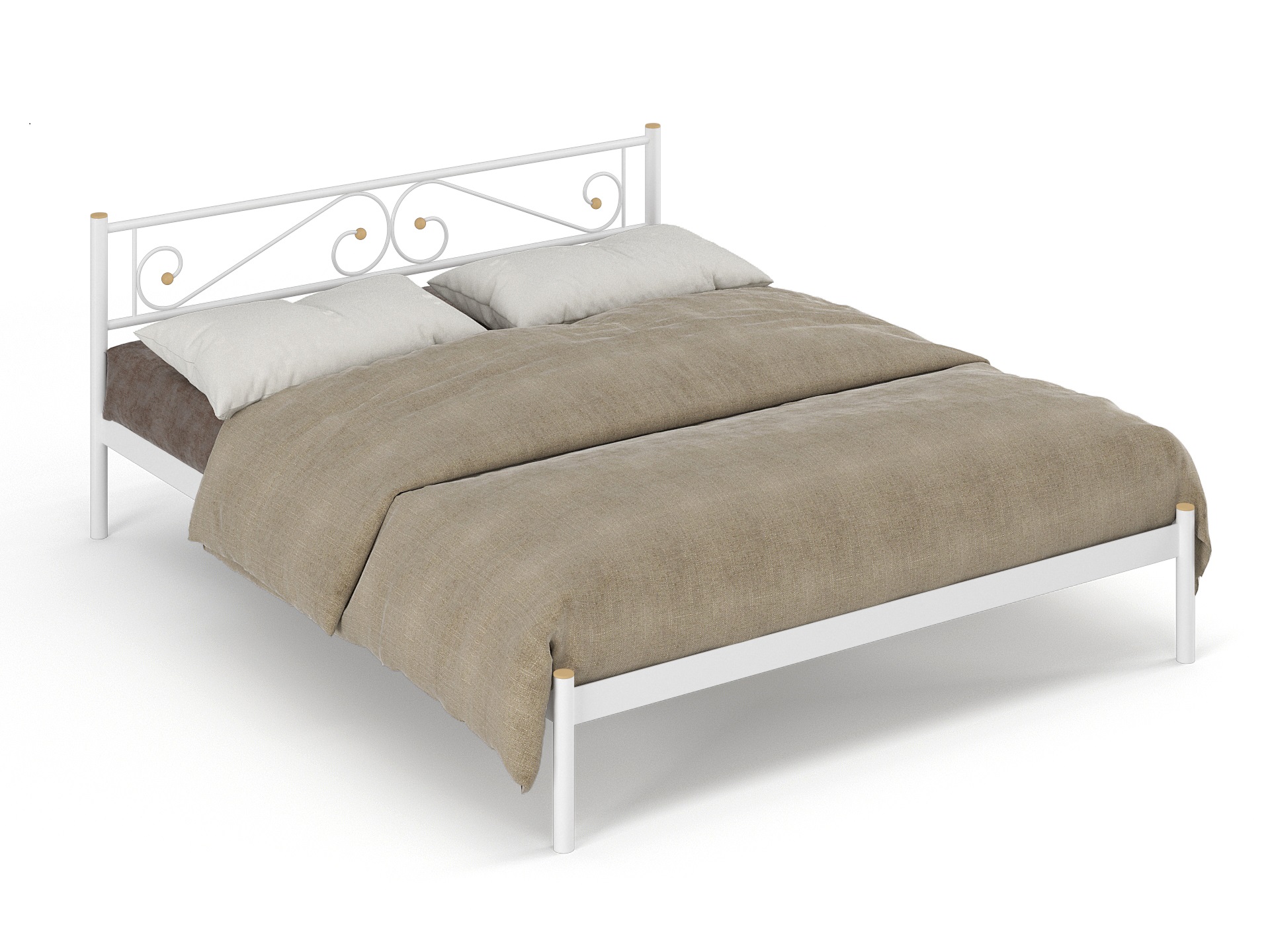 Двуспальная металлическая кровать "Шарм"