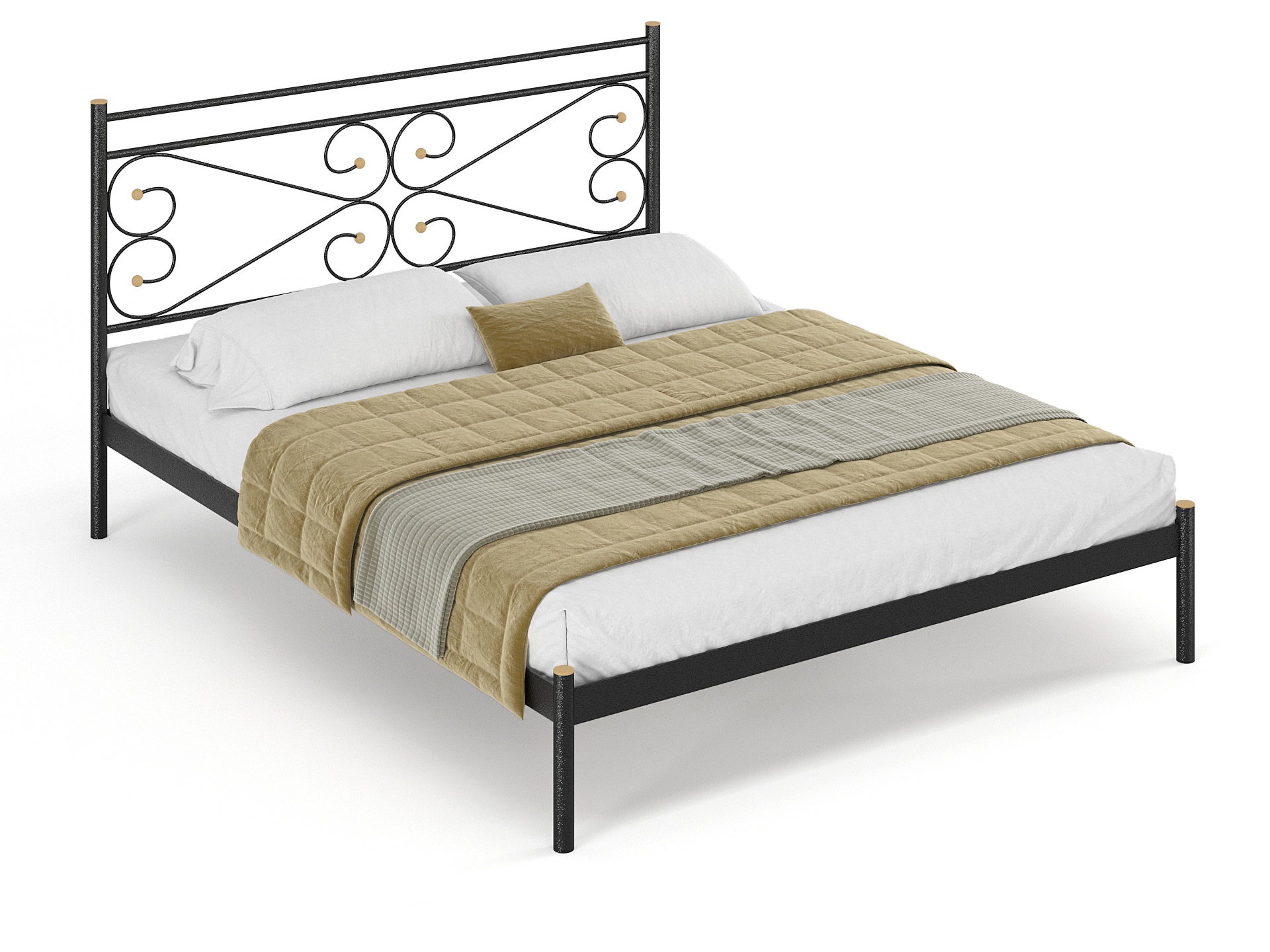 Двуспальная металлическая кровать "Марко"