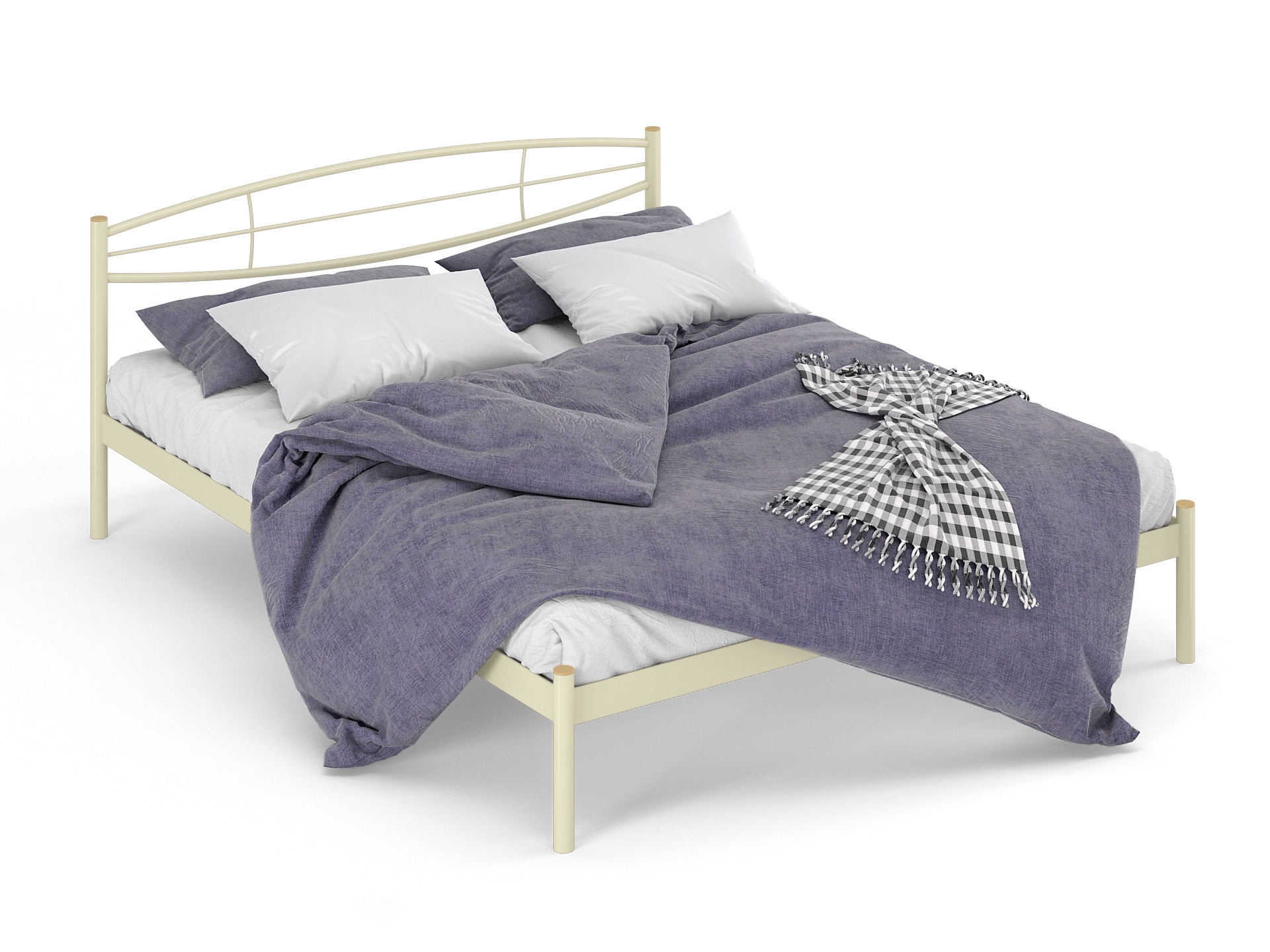 Двуспальная металлическая кровать "Аура"