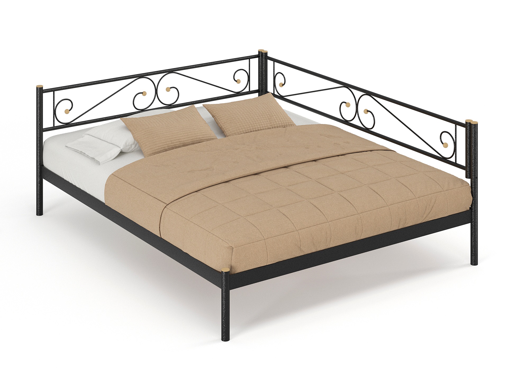 Двуспальная металлическая кровать "Шарм"