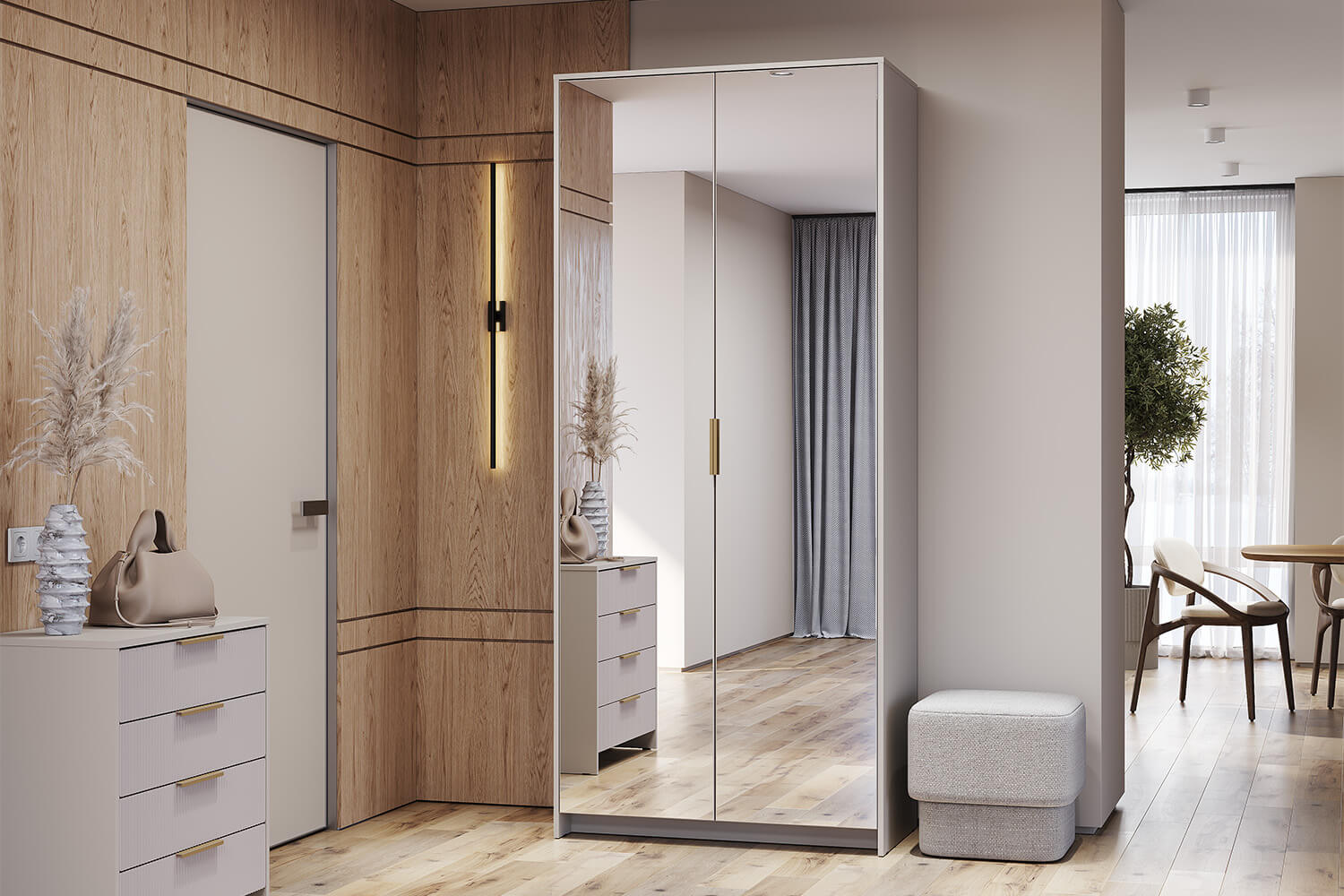 Шкаф 2-х створчатый Пандора ШК-05, Кашемир, Айриш