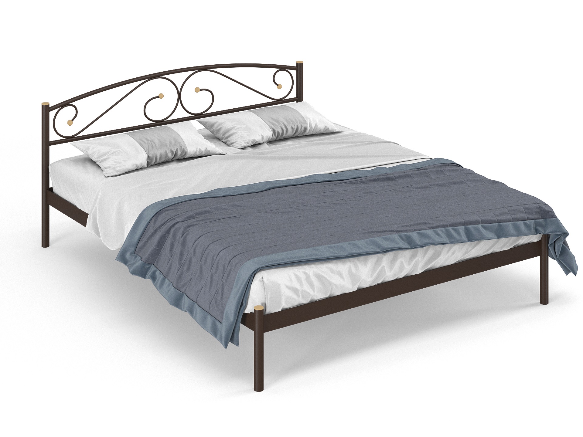 Двуспальная металлическая кровать "Оптима"