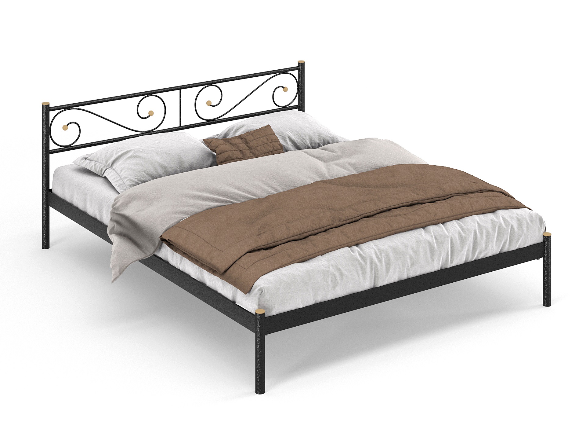 Двуспальная металлическая кровать "Далос"