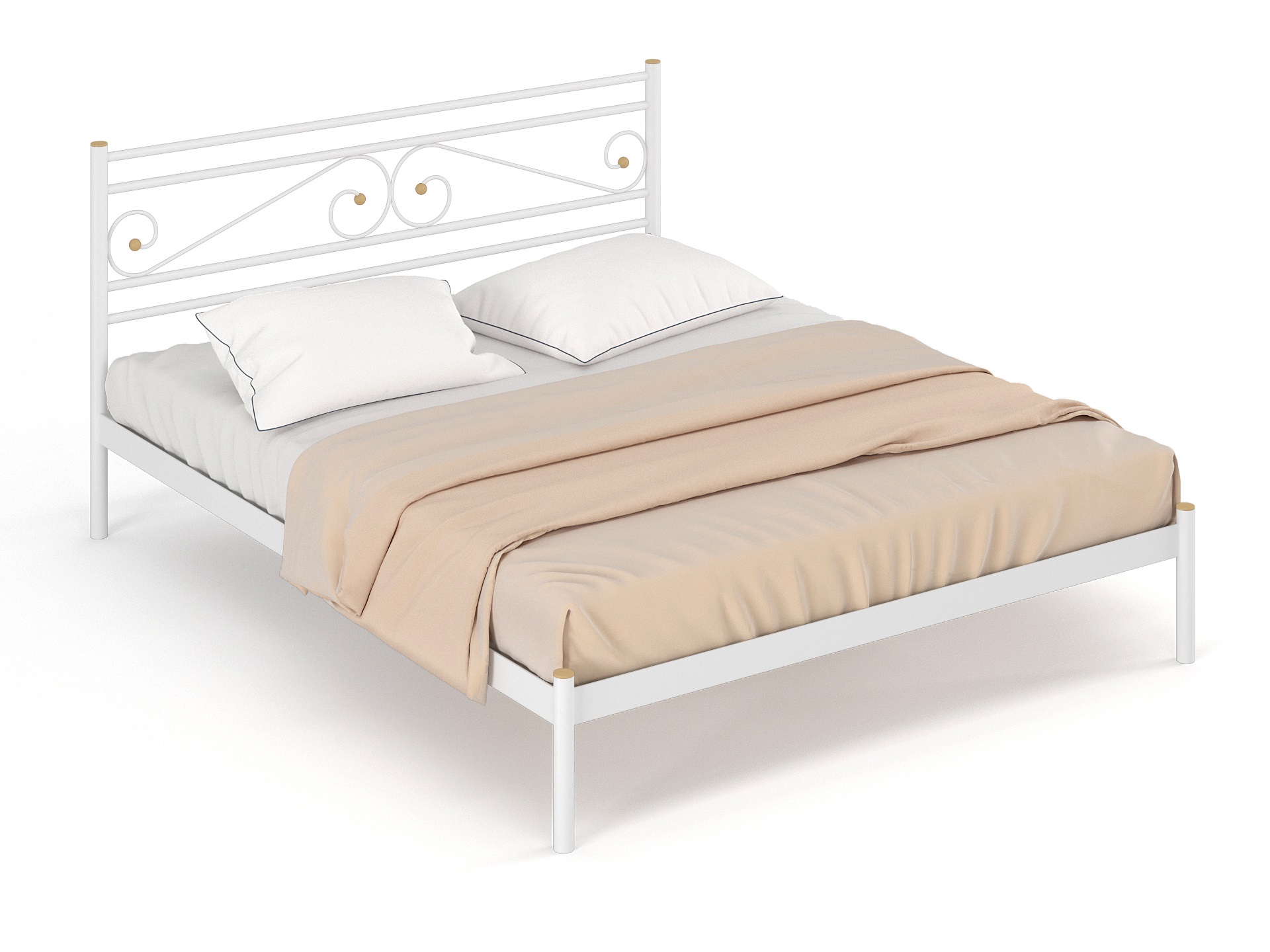 Двуспальная металлическая кровать "Криста"