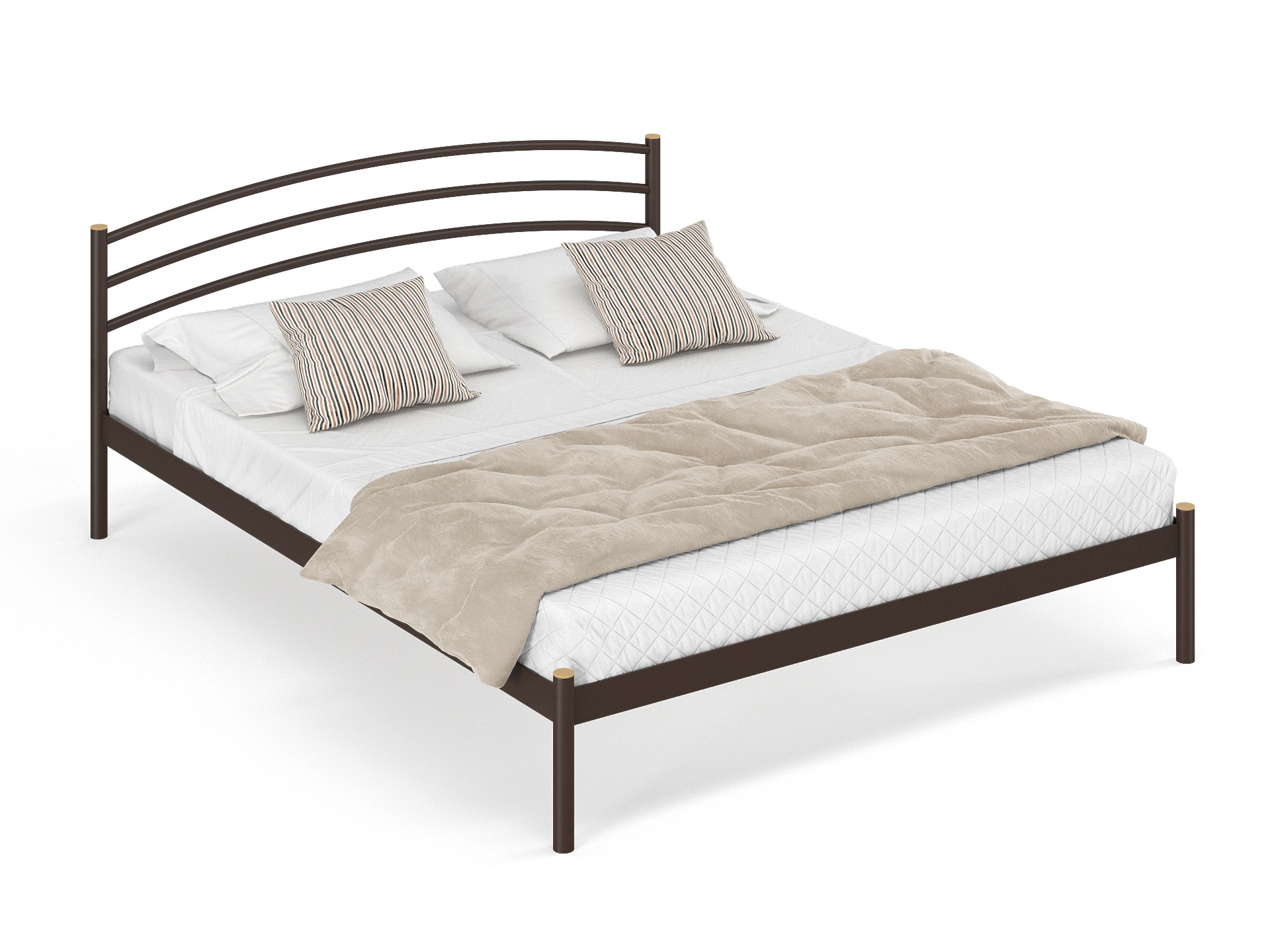 Двуспальная металлическая кровать "Эко"