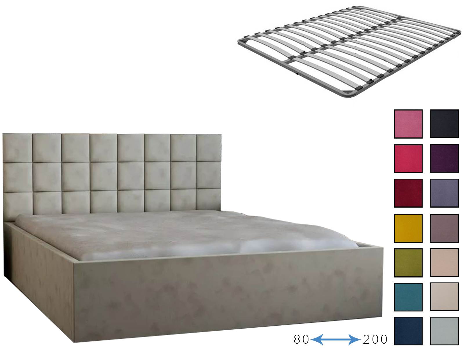 Кровать с ортопедическим основанием Мадрид