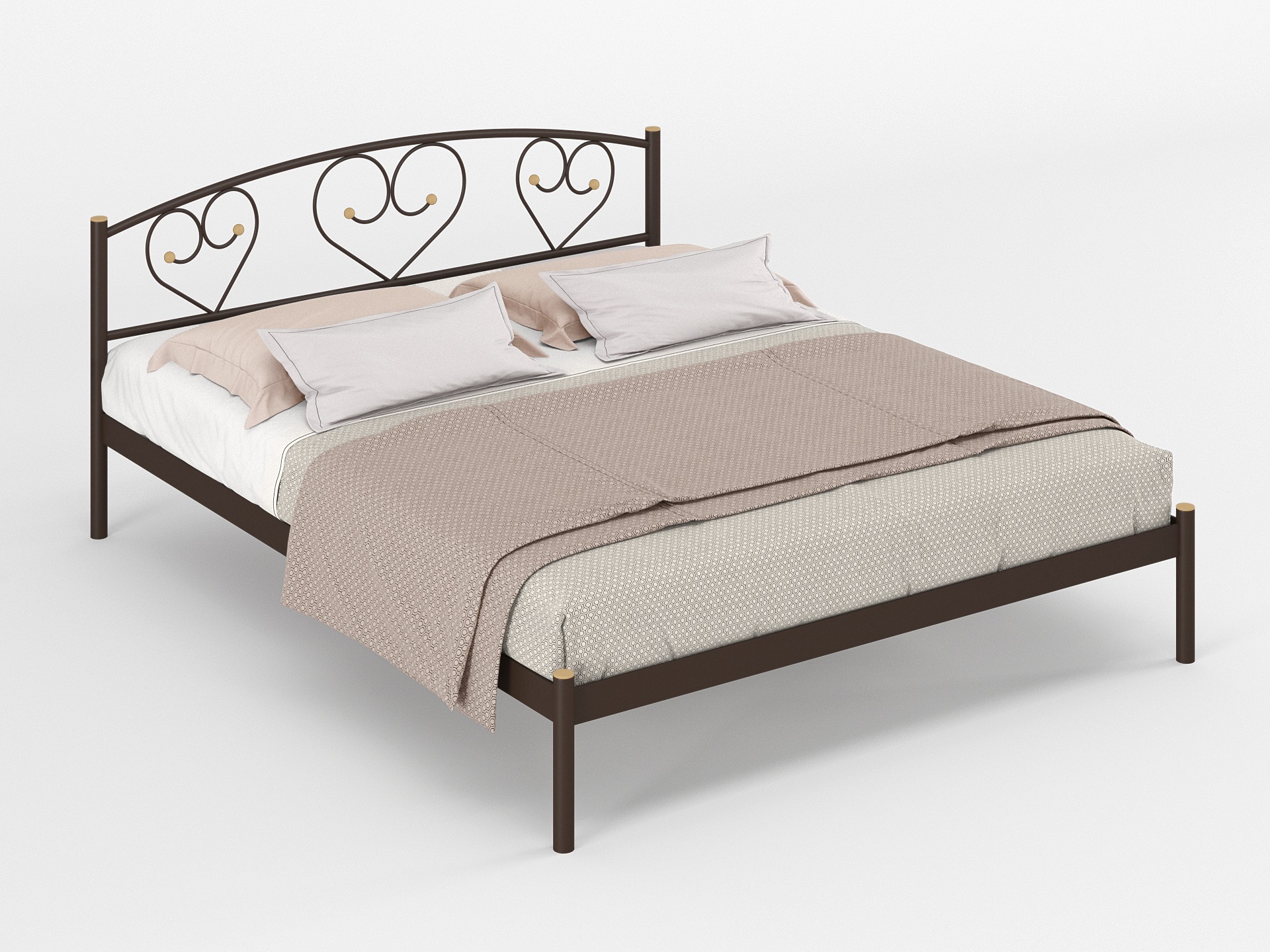 Двуспальная металлическая кровать "Дарина"