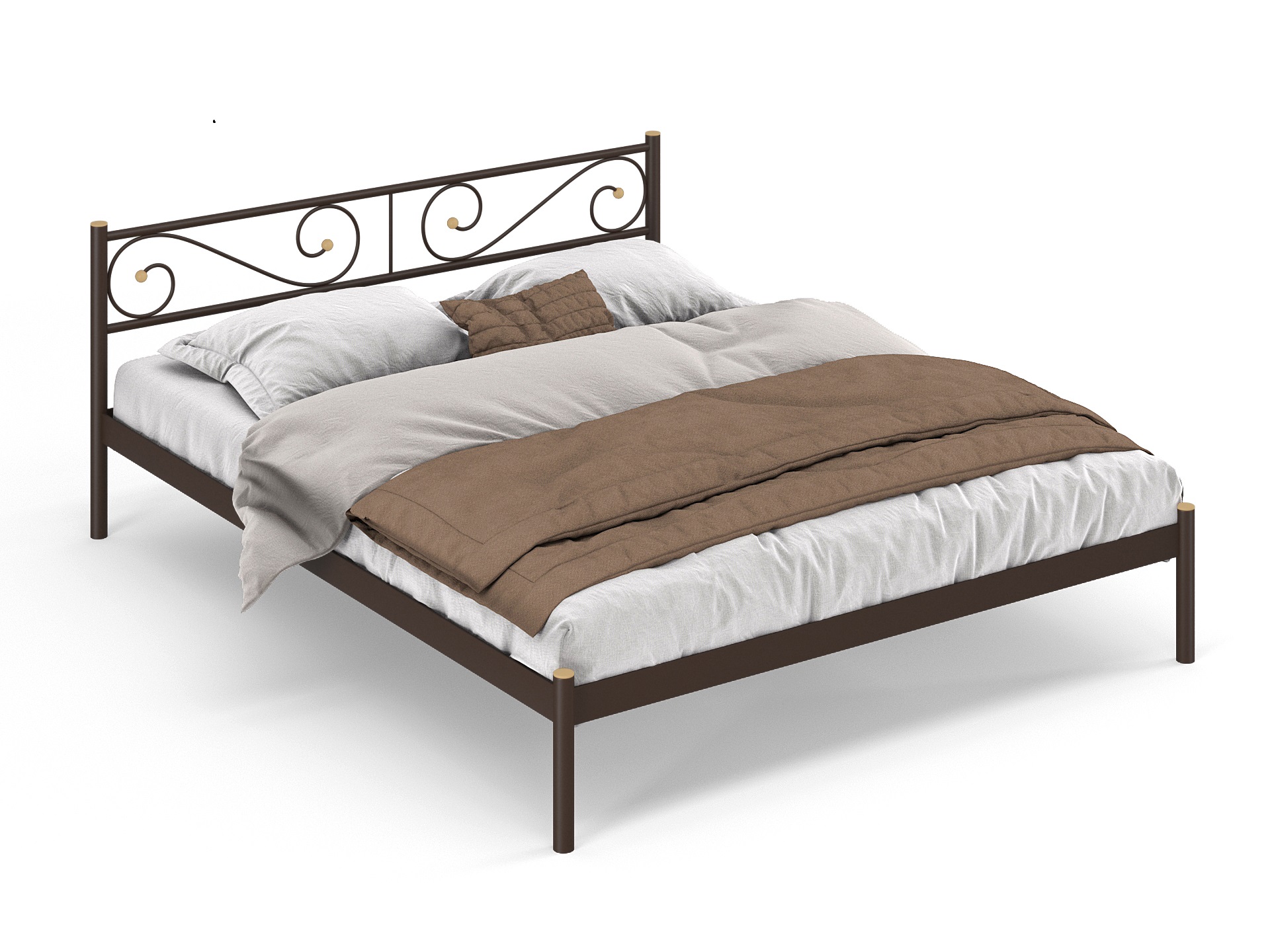 Двуспальная металлическая кровать "Далос"