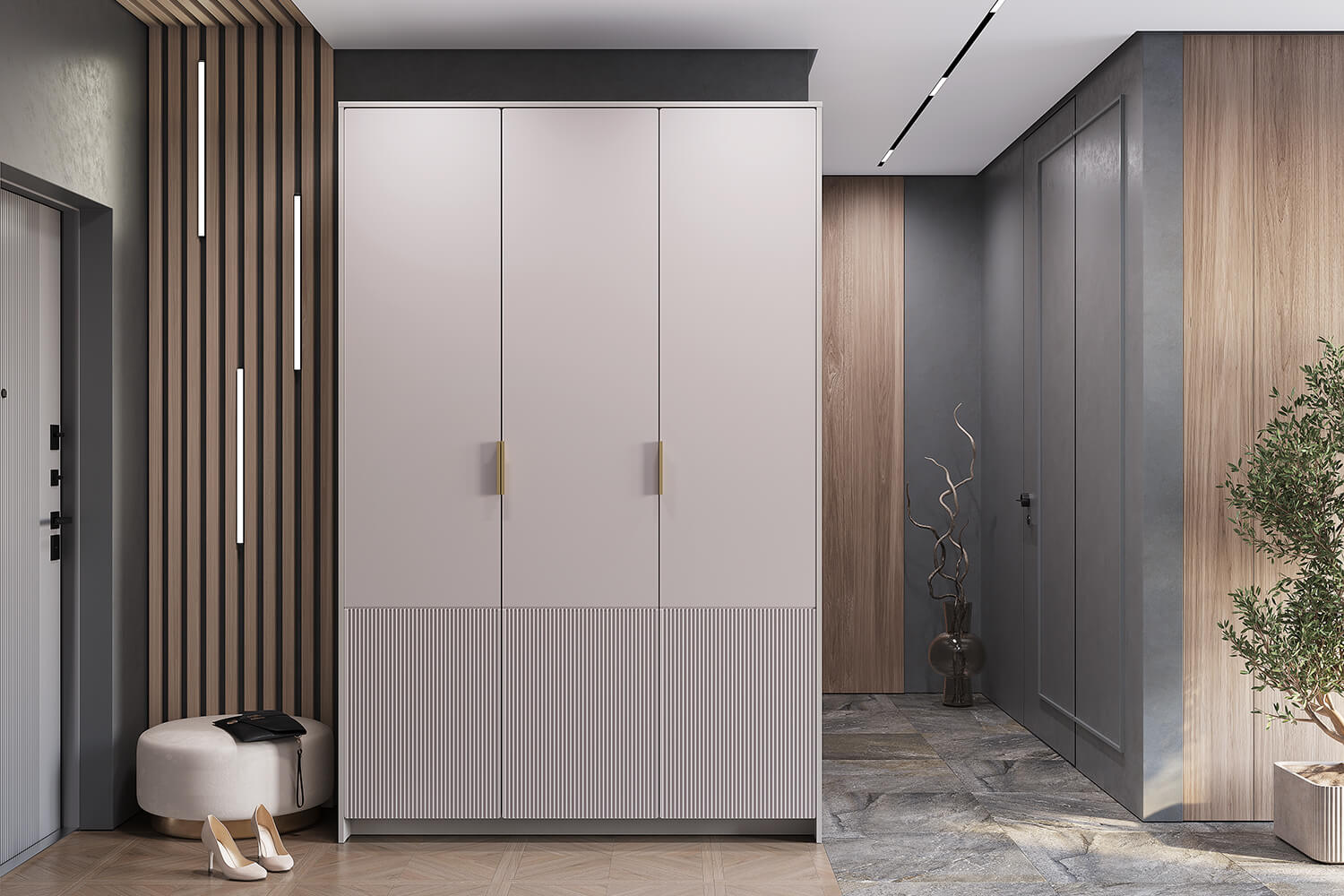 Шкаф 3-х створчатый Пандора ШК-06, Кашемир, Айриш