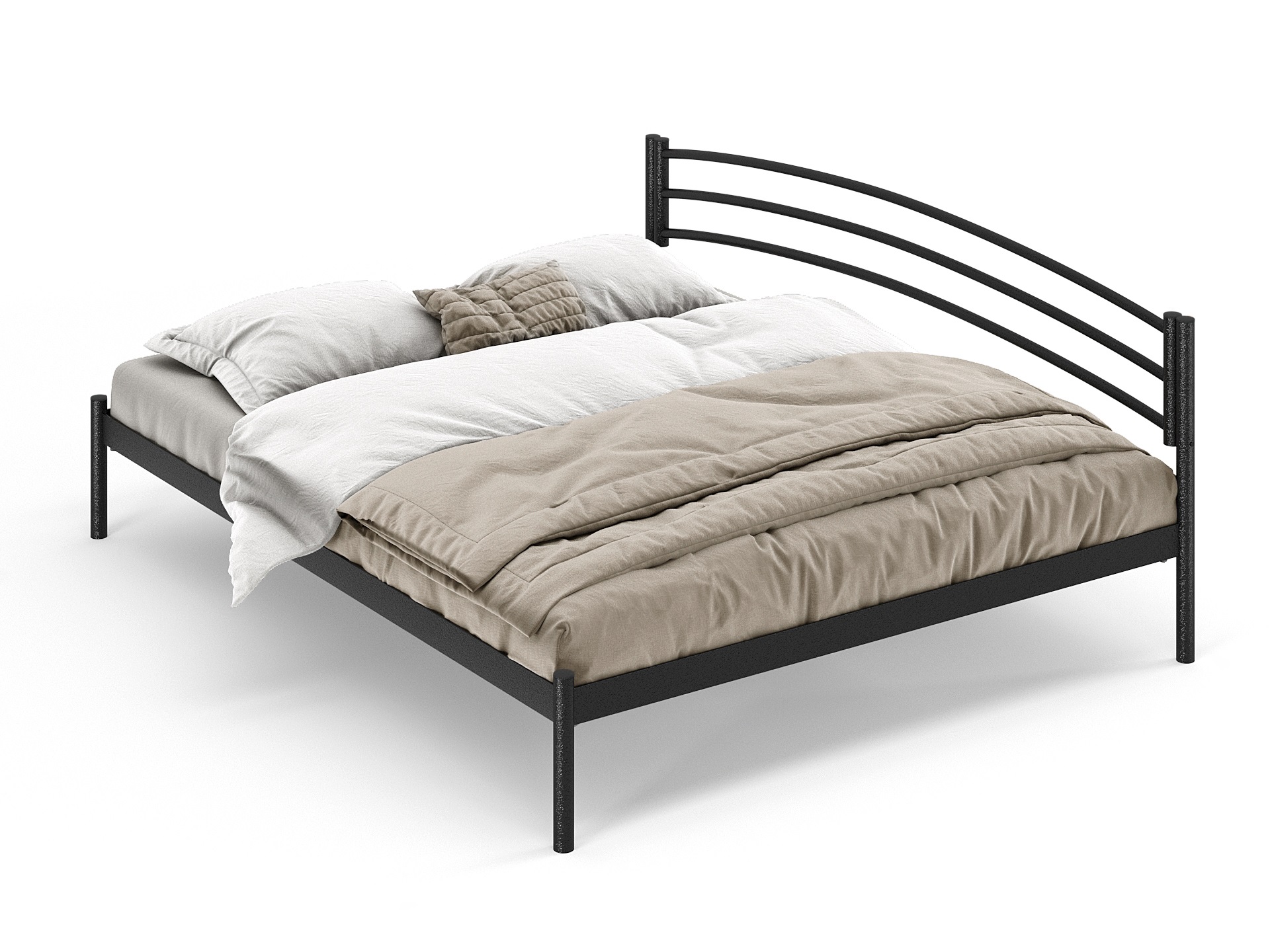 Двуспальная металлическая кровать "Эко"