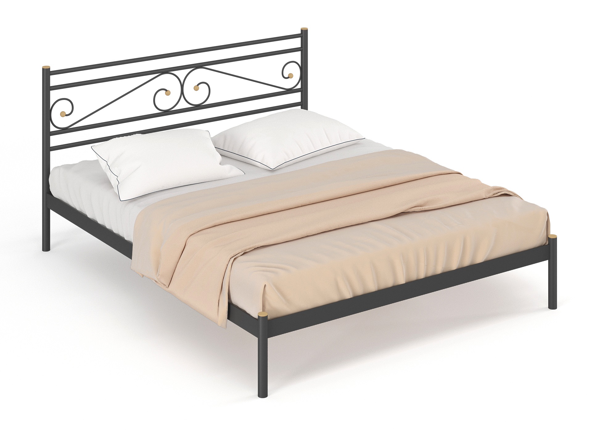 Двуспальная металлическая кровать "Криста"