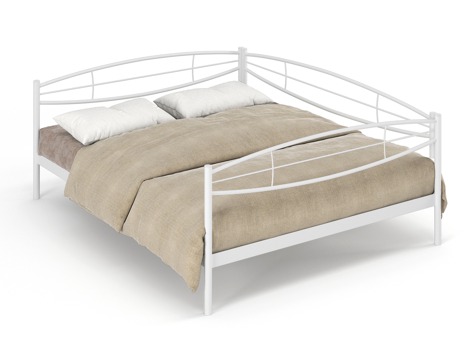 Двуспальная металлическая кровать "Аура"