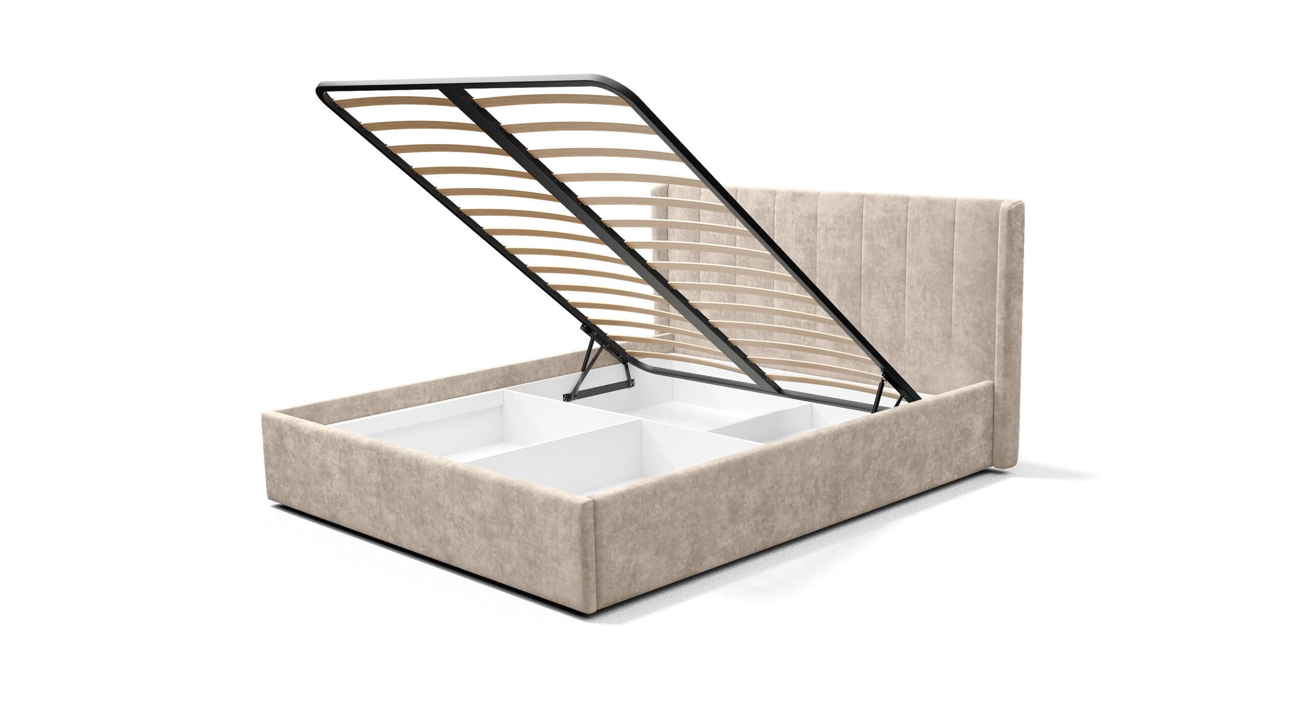 Двуспальная кровать Версаль КР-13 мокко с подъемным механизмом