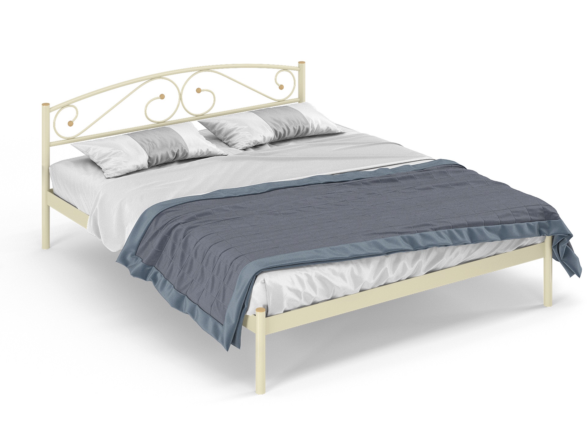 Двуспальная металлическая кровать "Оптима"