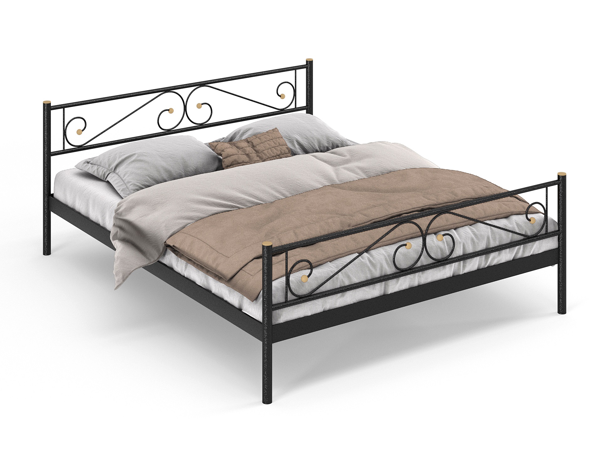 Двуспальная металлическая кровать "Шарм"