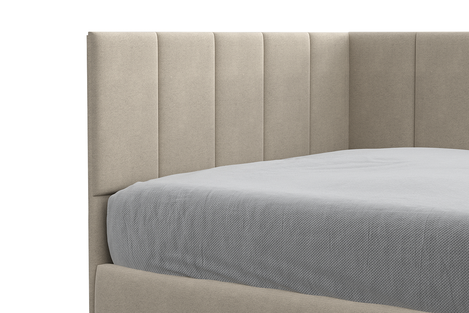 Односпальная кровать КР 3 Бежевая