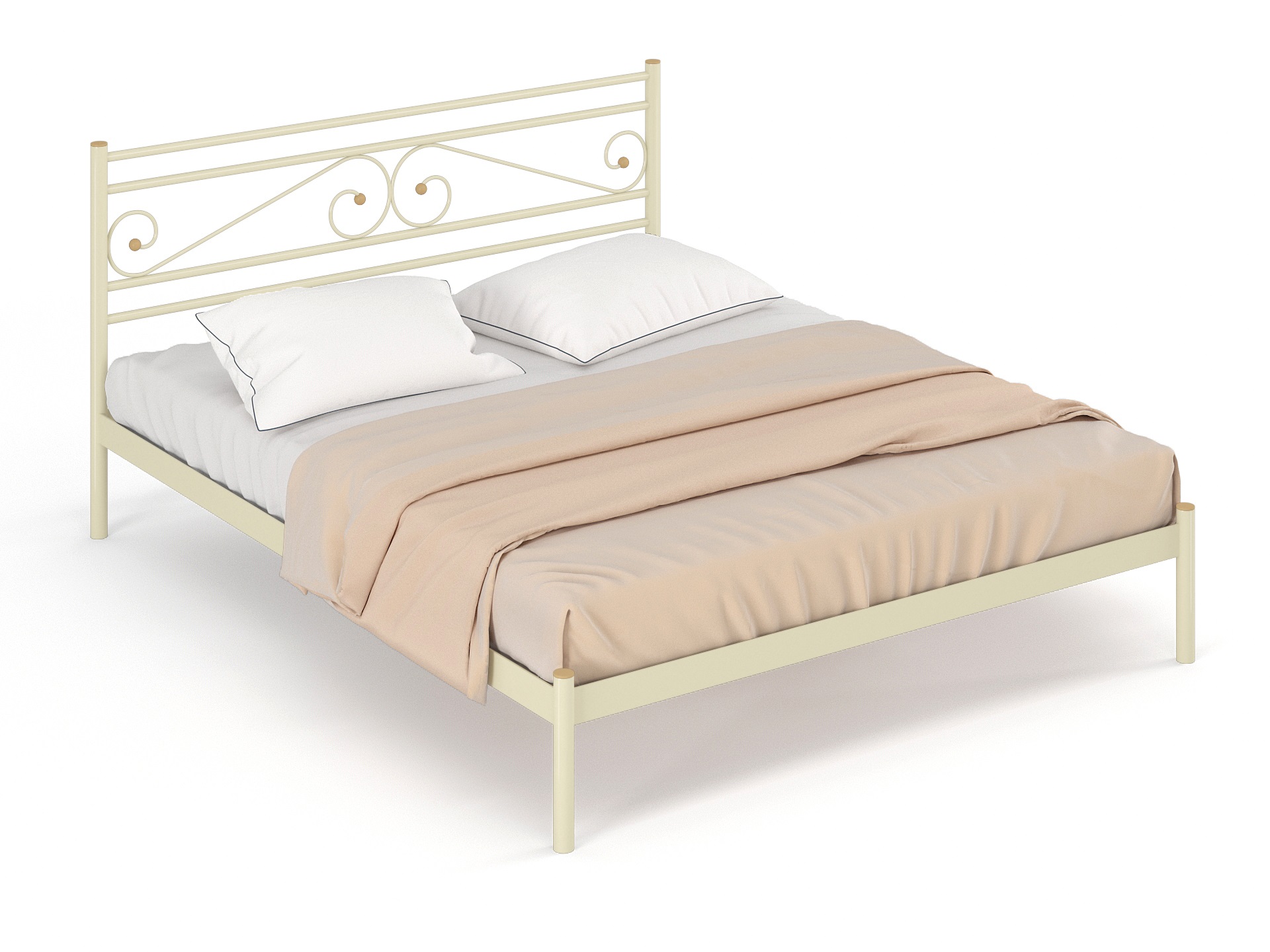 Двуспальная металлическая кровать "Криста"