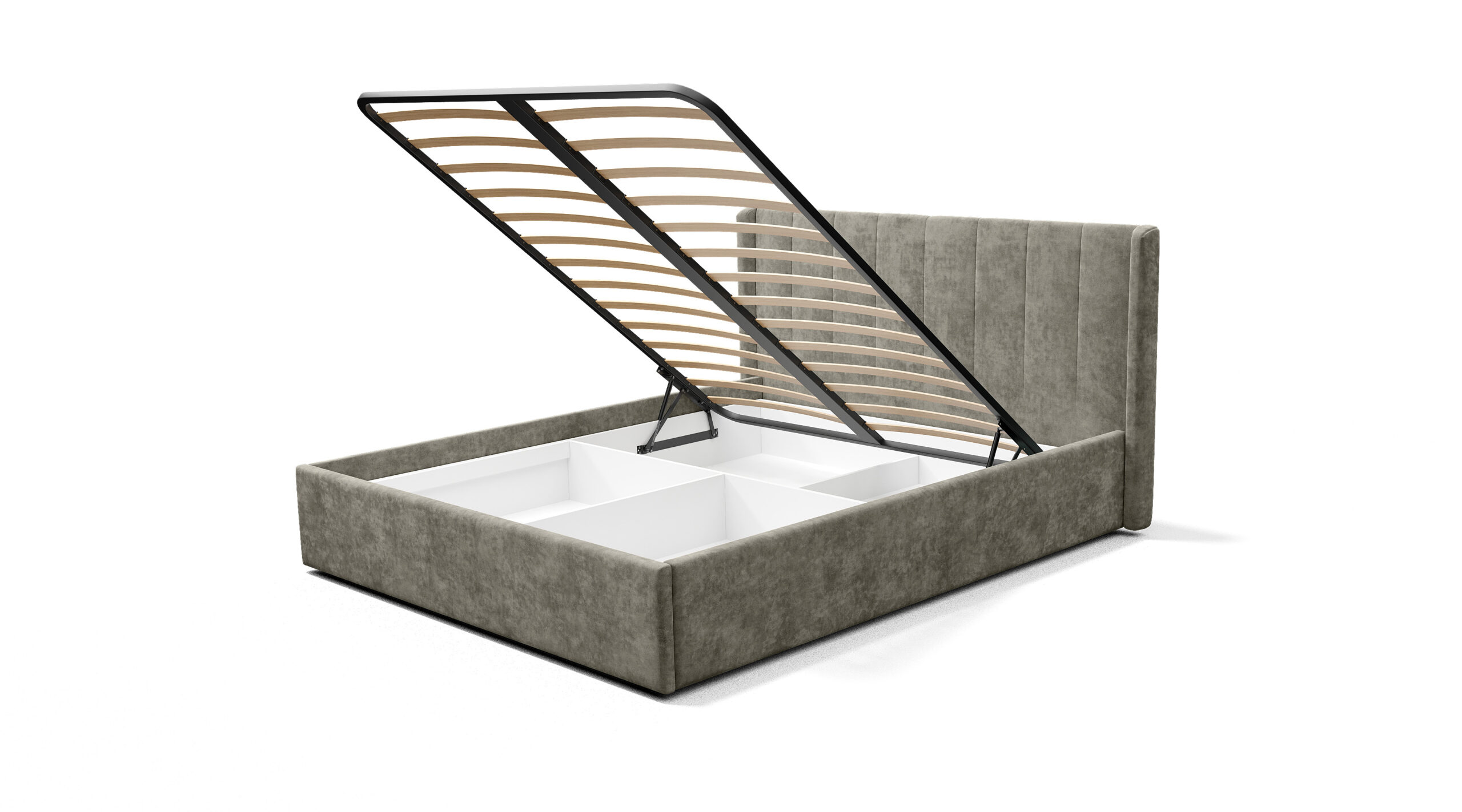 Двуспальная кровать Версаль КР-13 муссон с подъемным механизмом