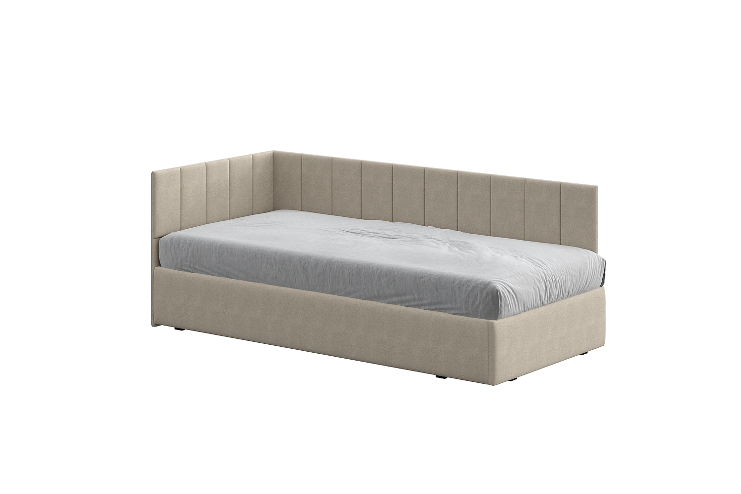 Односпальная кровать КР 3 Бежевая