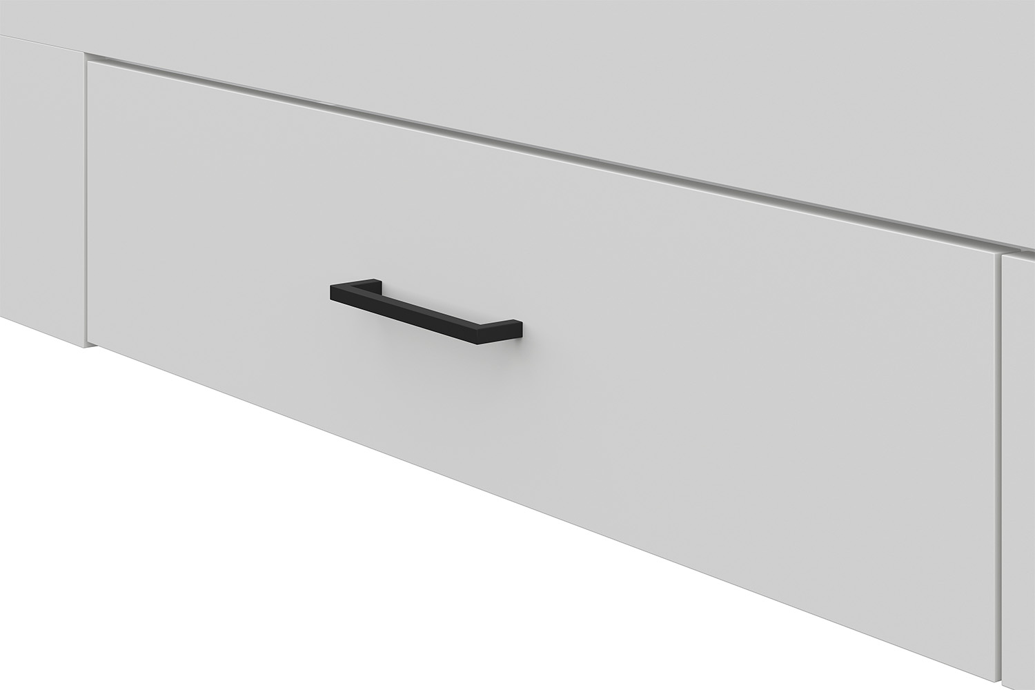 Двуспальная кровать двойная с ящиками Бали, Белый шагрень