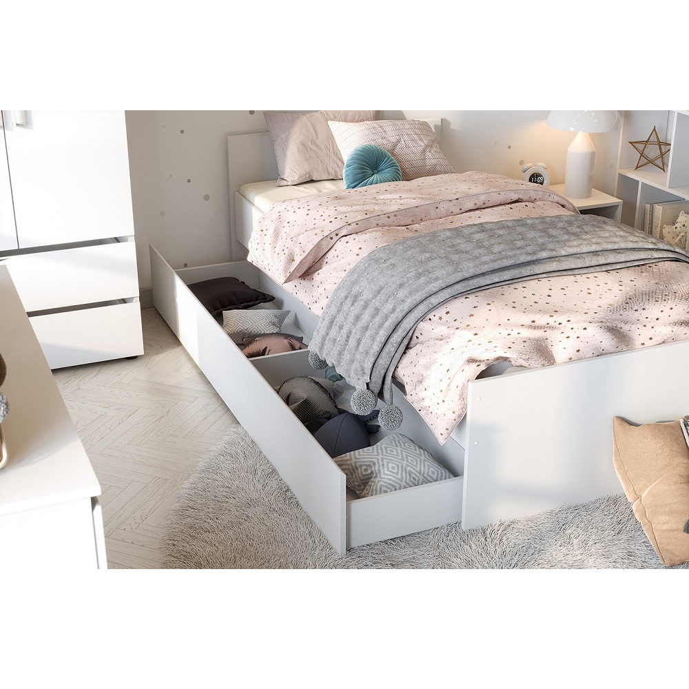 Односпальная кровать с основанием  и ящиком Токио 90х200