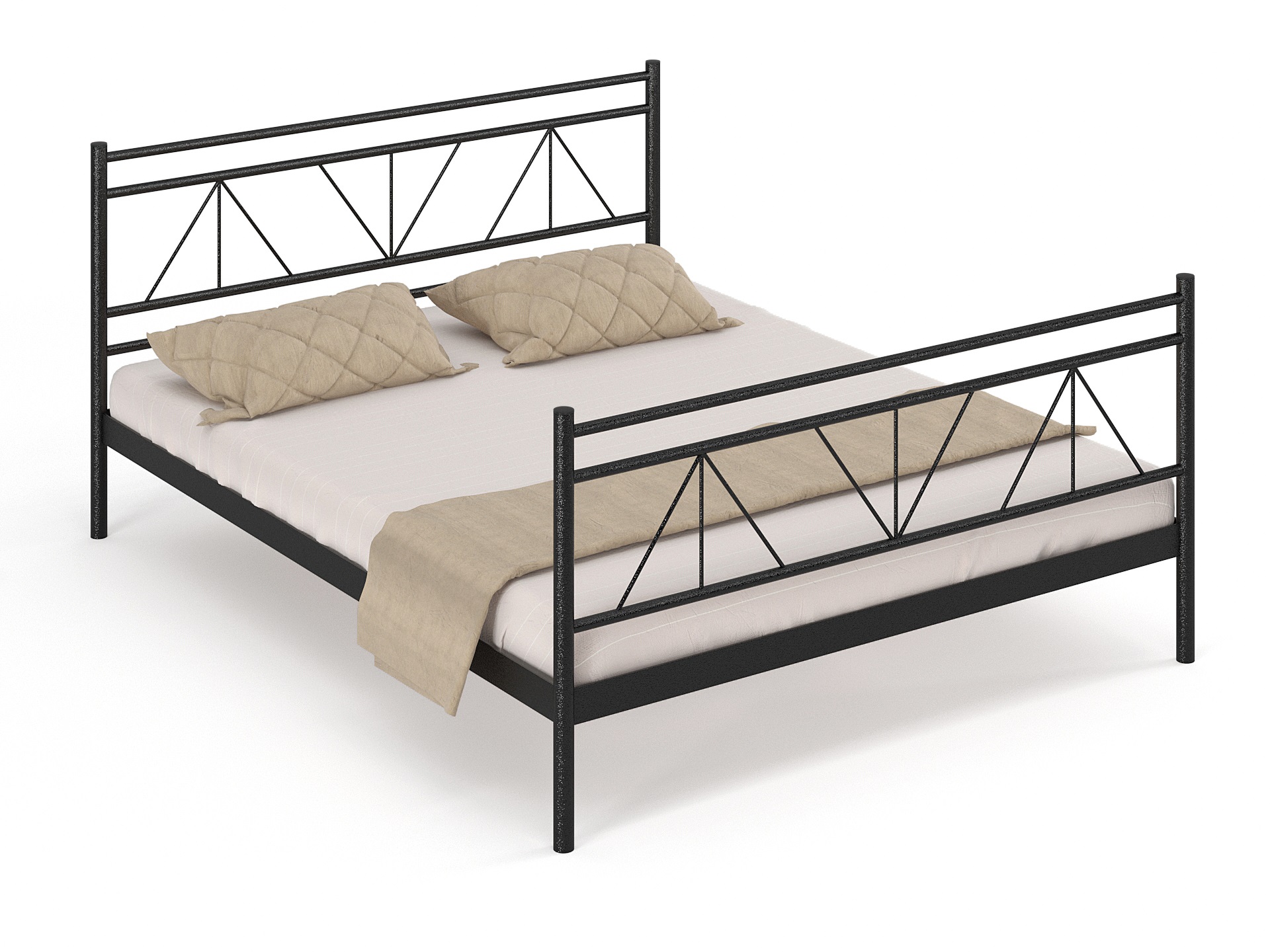 Двуспальная металлическая кровать "Ларус"