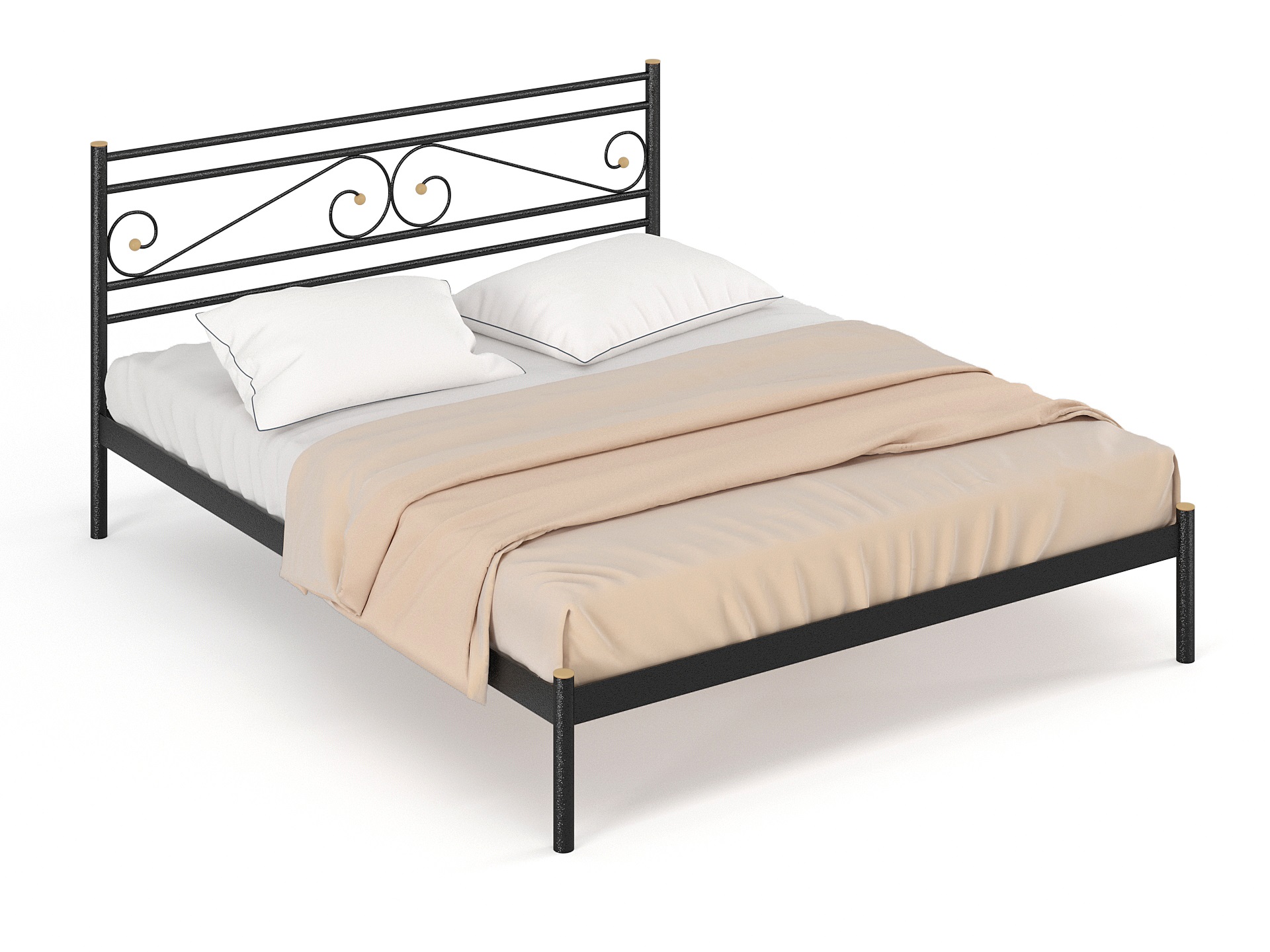 Двуспальная металлическая кровать "Криста"