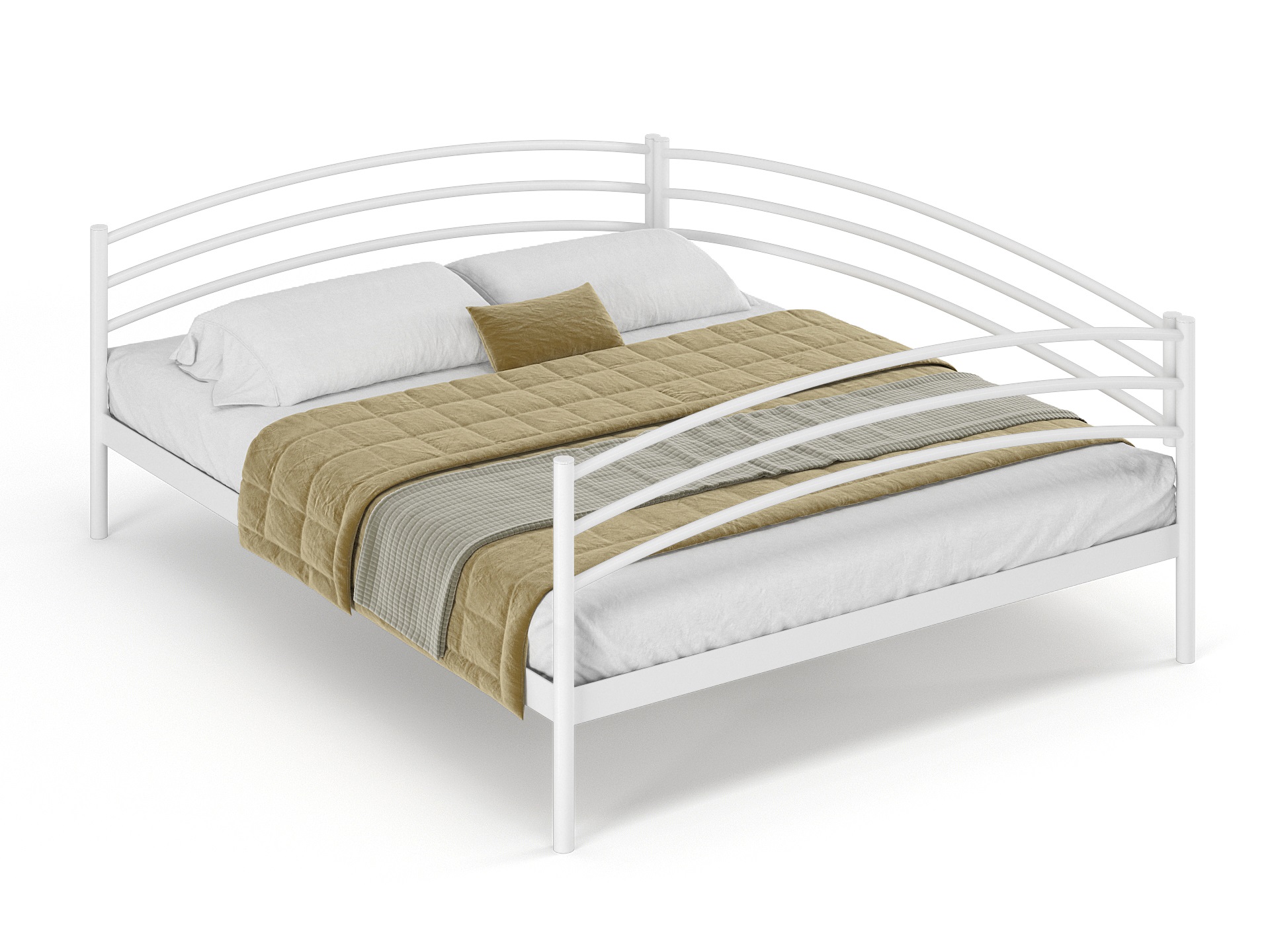 Двуспальная металлическая кровать "Эко"