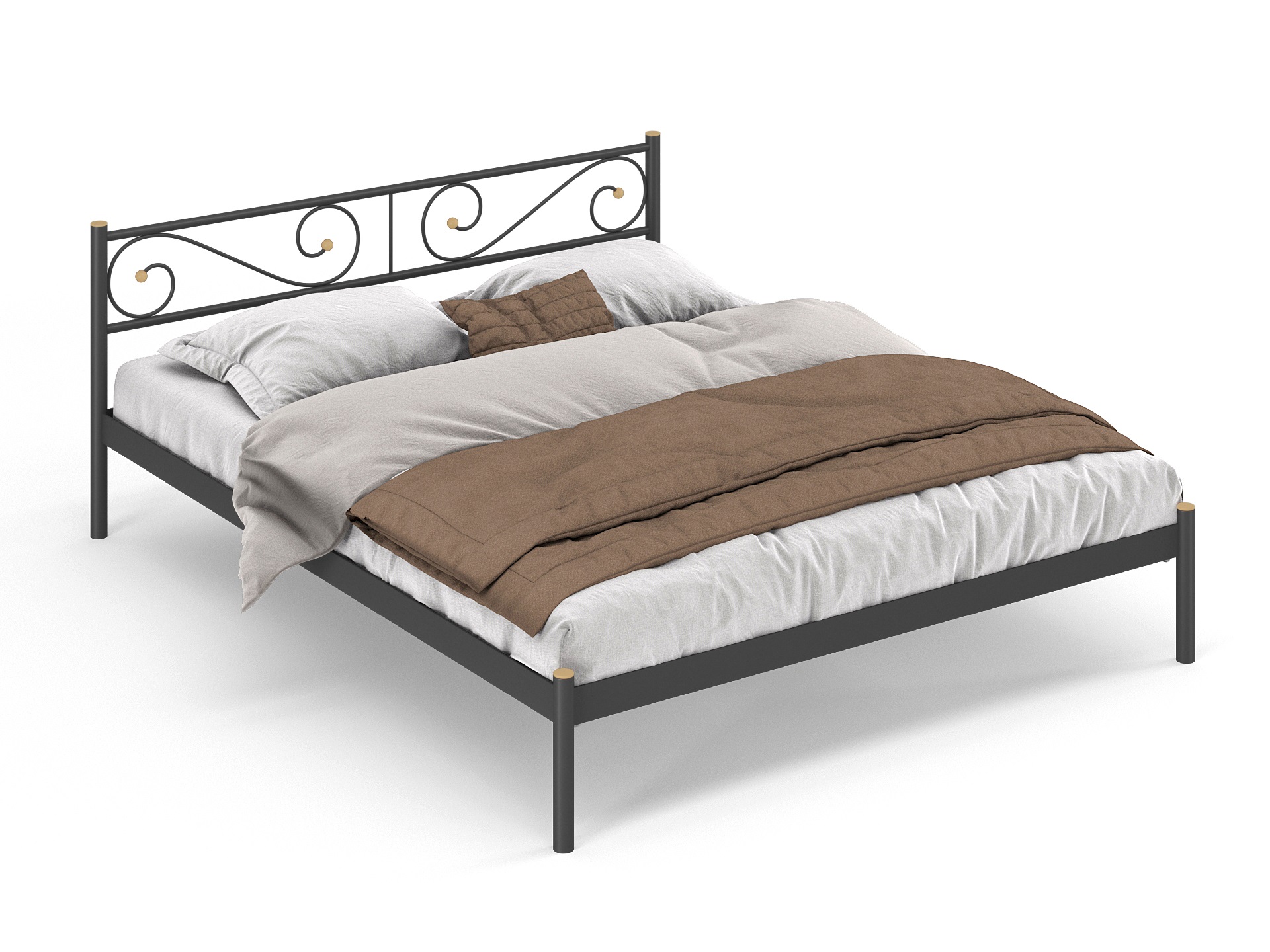 Двуспальная металлическая кровать "Далос"