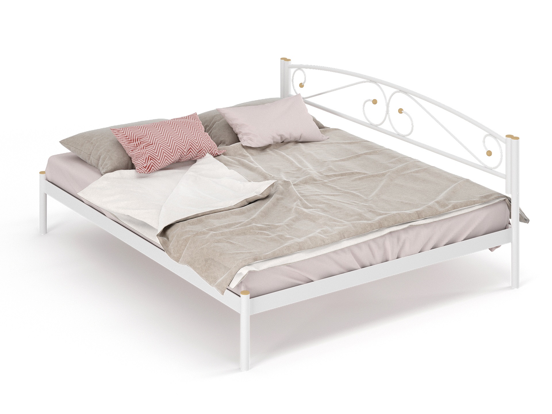 Двуспальная металлическая кровать "Оптима"