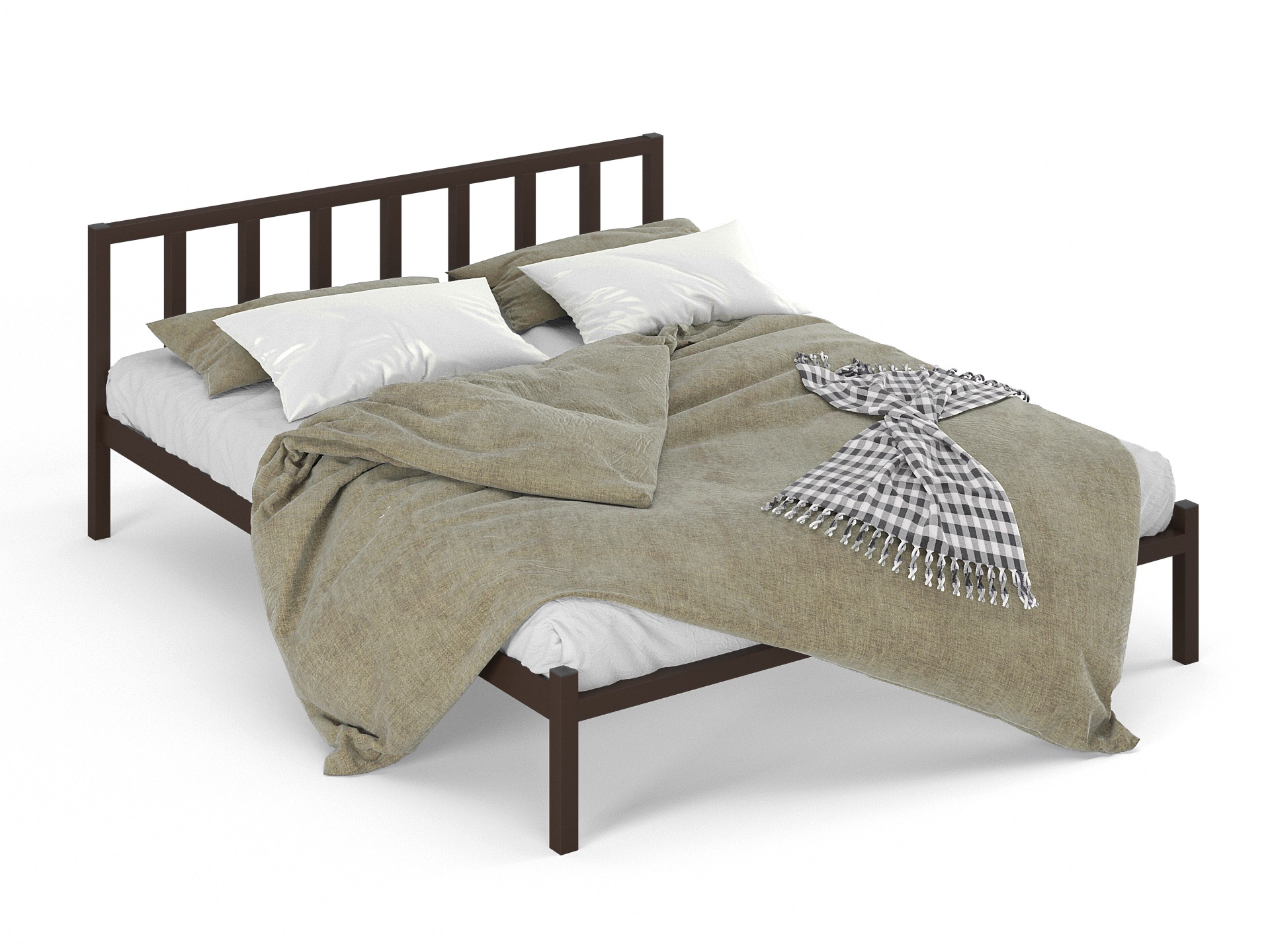 Двуспальная металлическая кровать "Тринго"