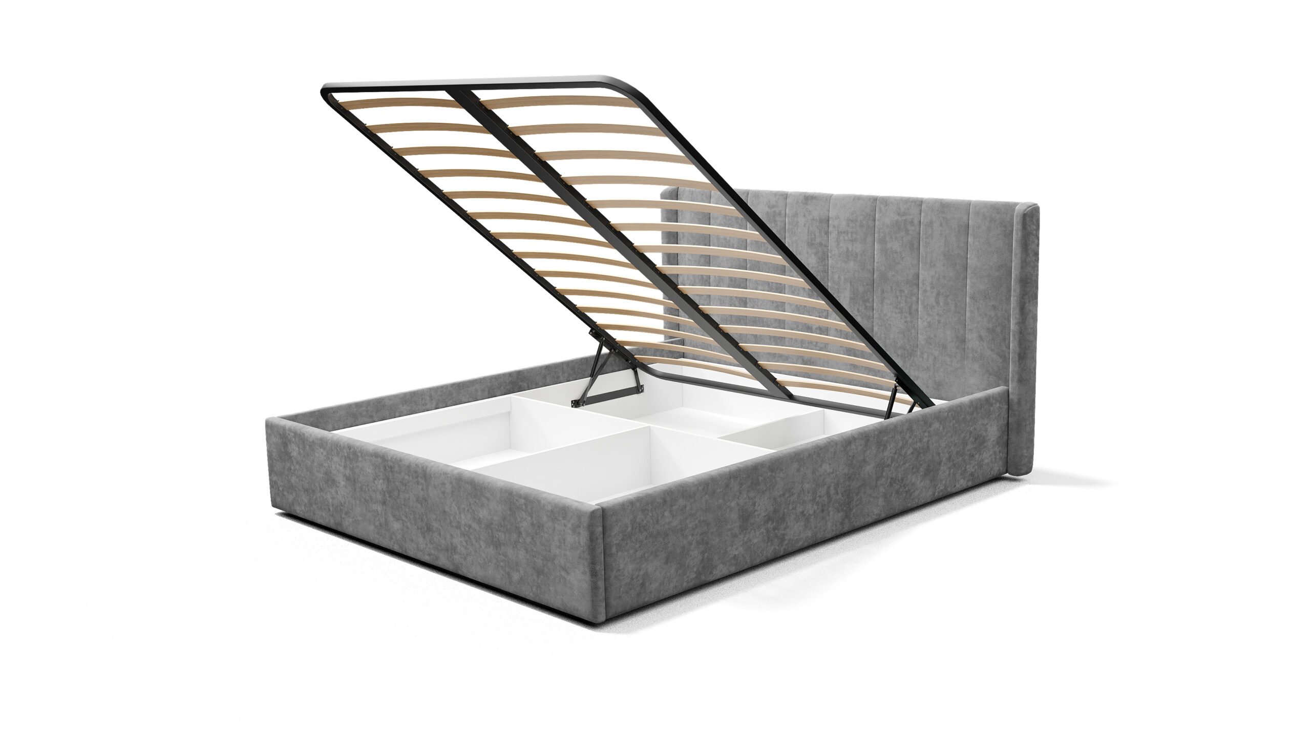 Двуспальная кровать Версаль КР-13 хром с подъемным механизмом