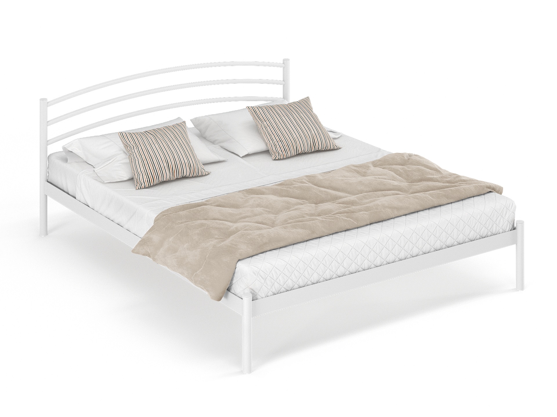 Двуспальная металлическая кровать "Эко"