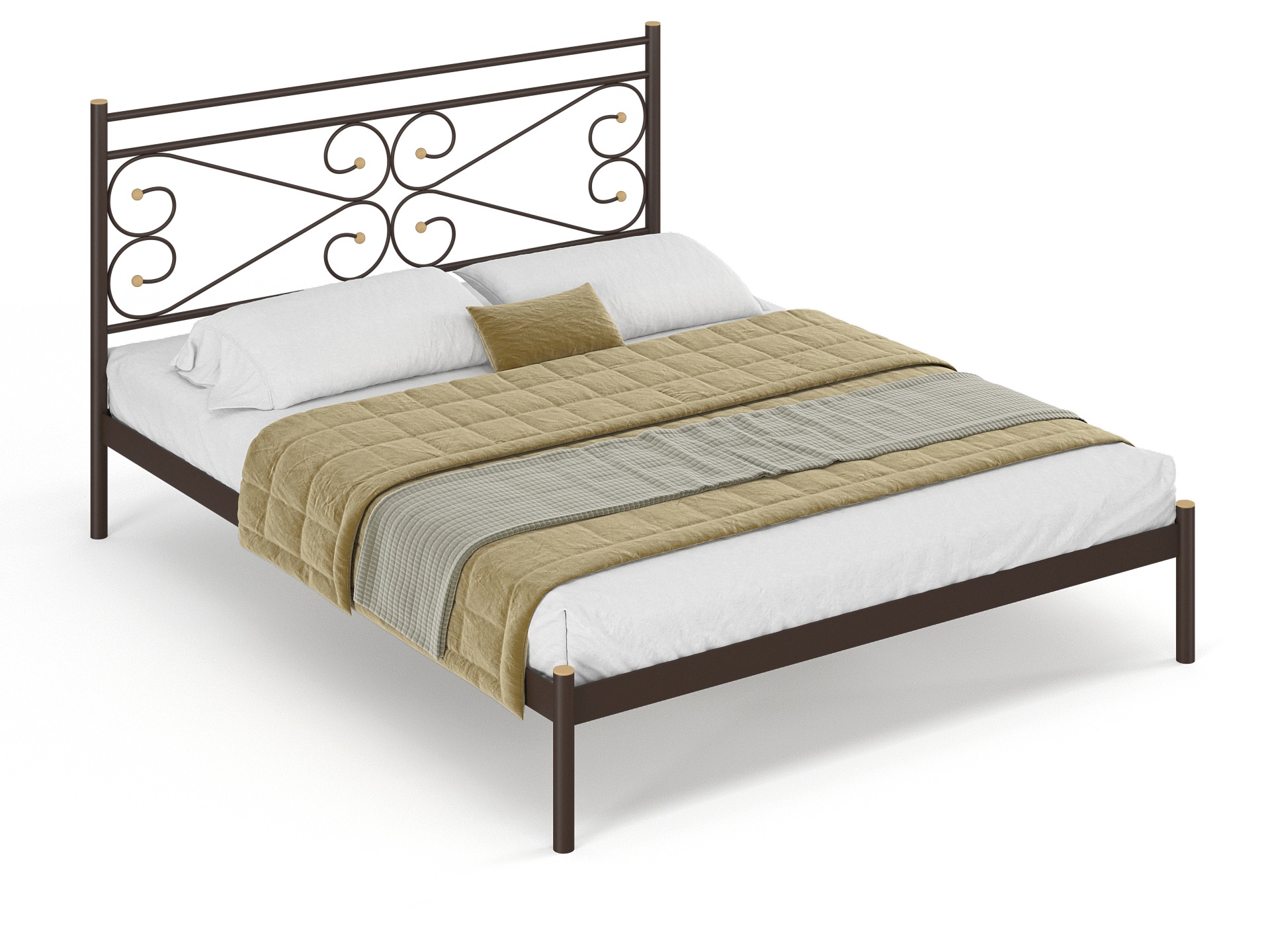 Двуспальная металлическая кровать "Марко"