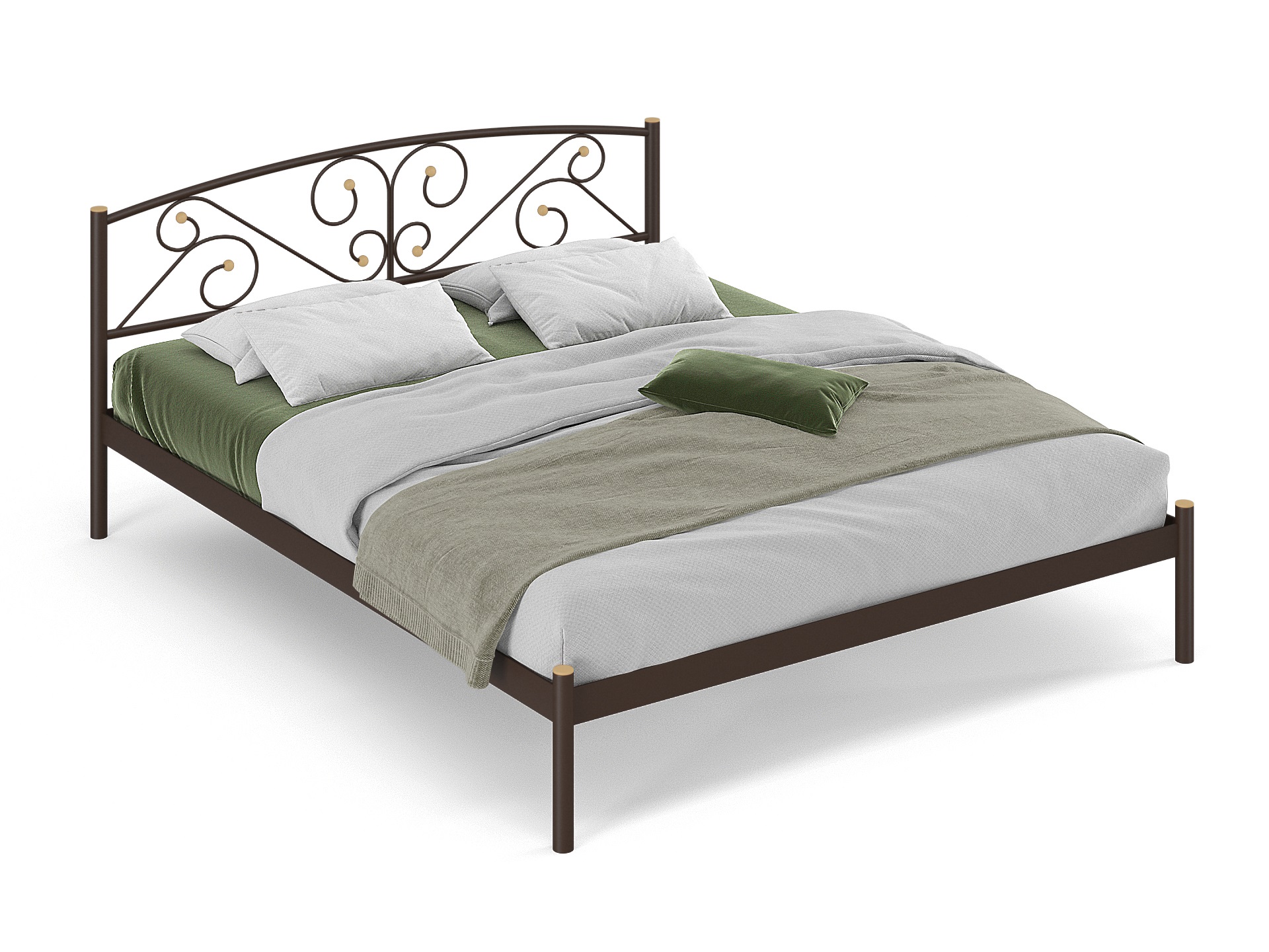 Двуспальная металлическая кровать "Эвелин"