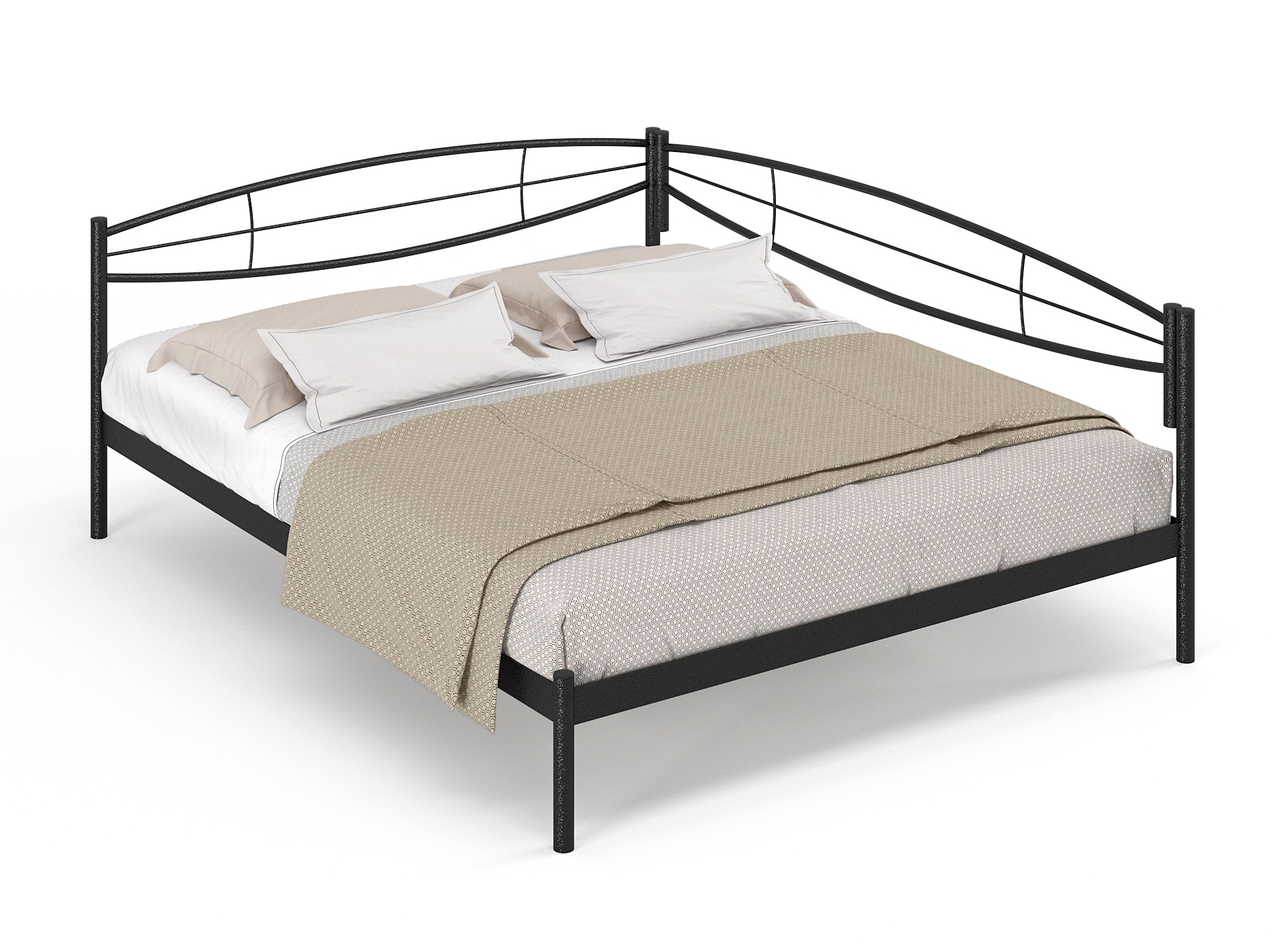 Двуспальная металлическая кровать "Аура"