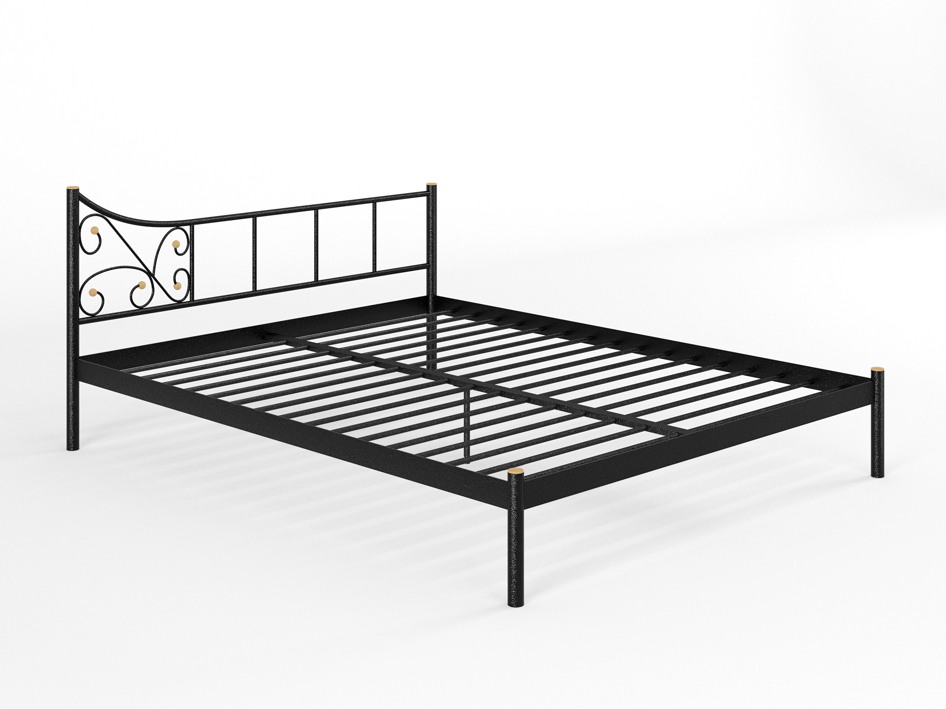 Двуспальная металлическая кровать "Лилия"