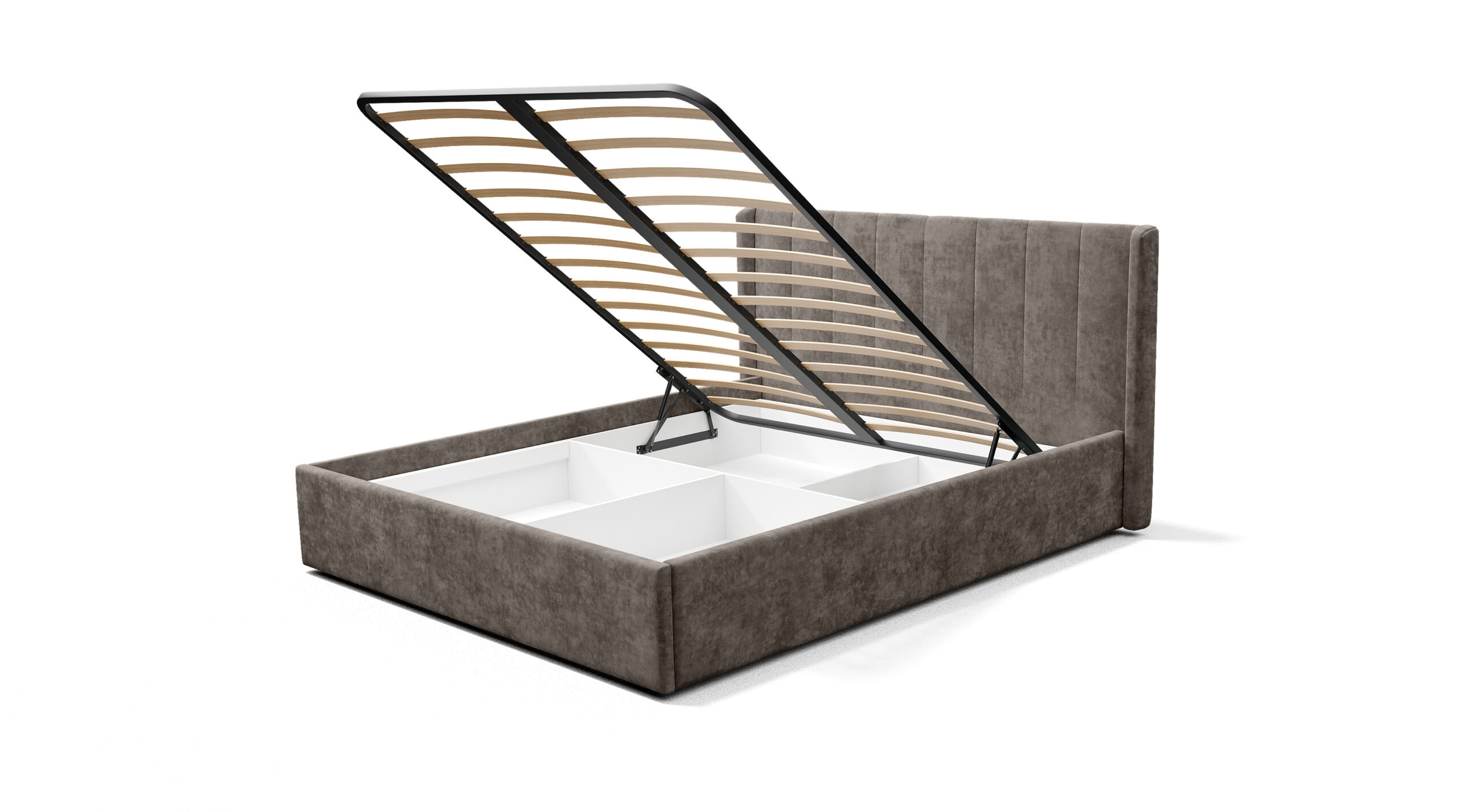 Двуспальная кровать Версаль КР-13 маренго с подъемным механизмом