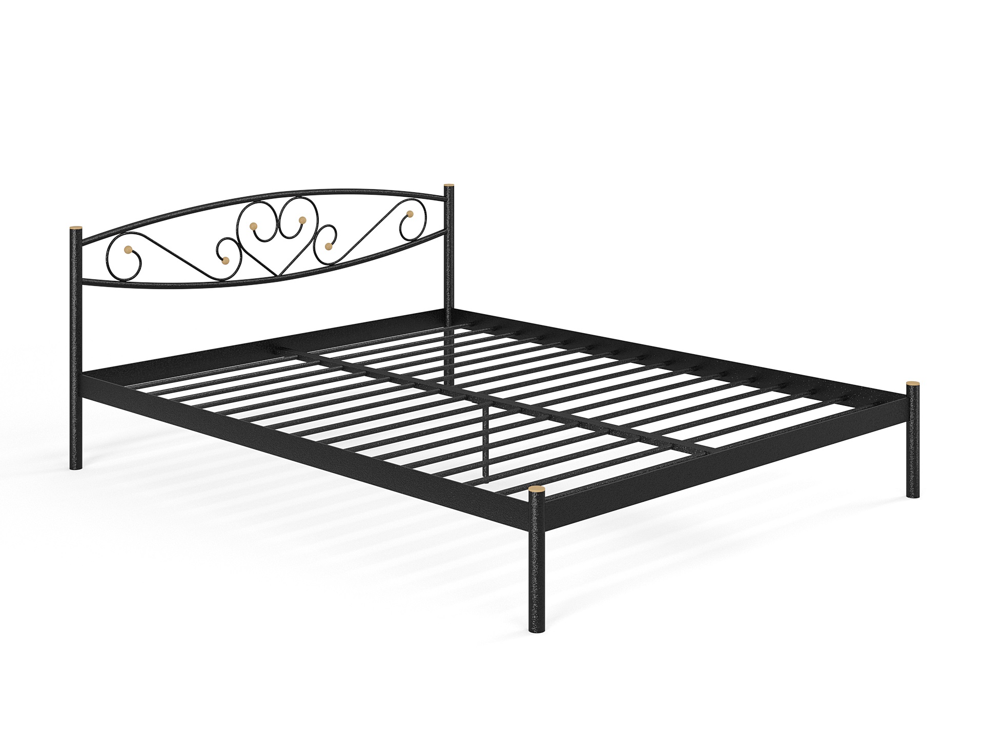 Двуспальная металлическая кровать "Мемори"