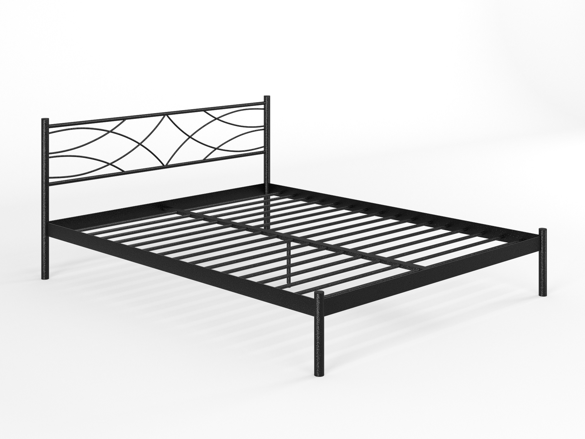 Двуспальная металлическая кровать "Экзотика"