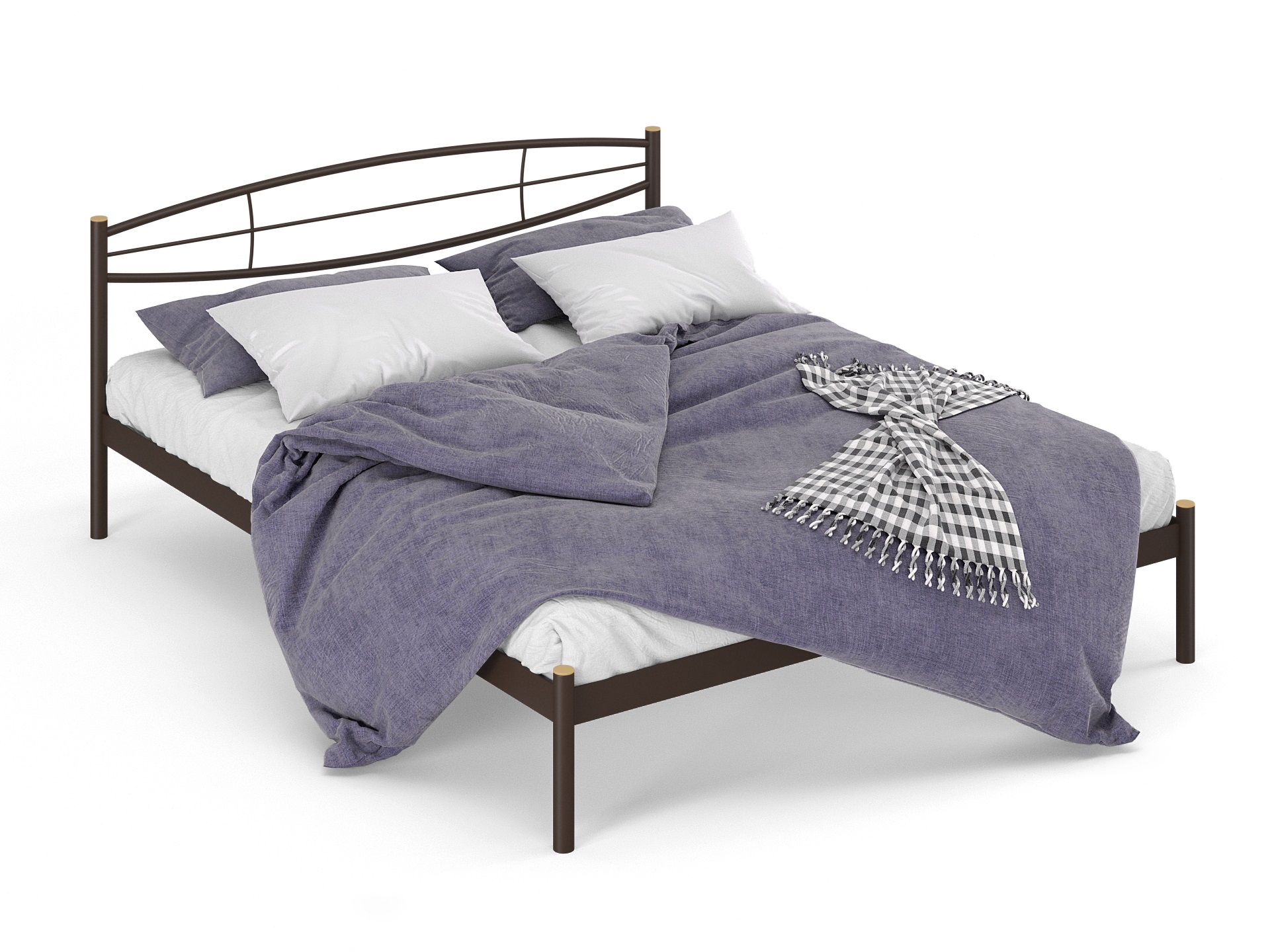 Двуспальная металлическая кровать "Аура"