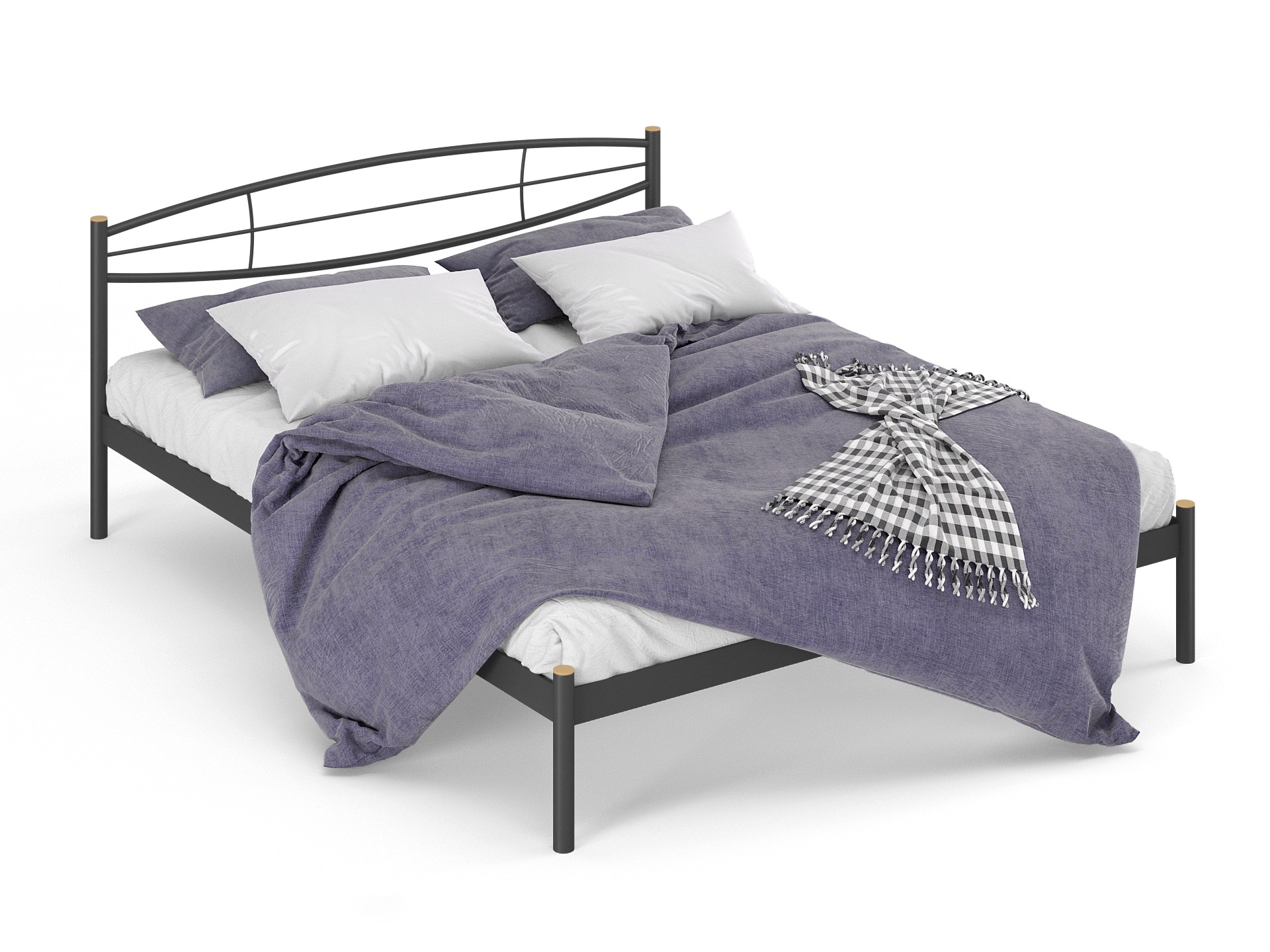 Двуспальная металлическая кровать "Аура"