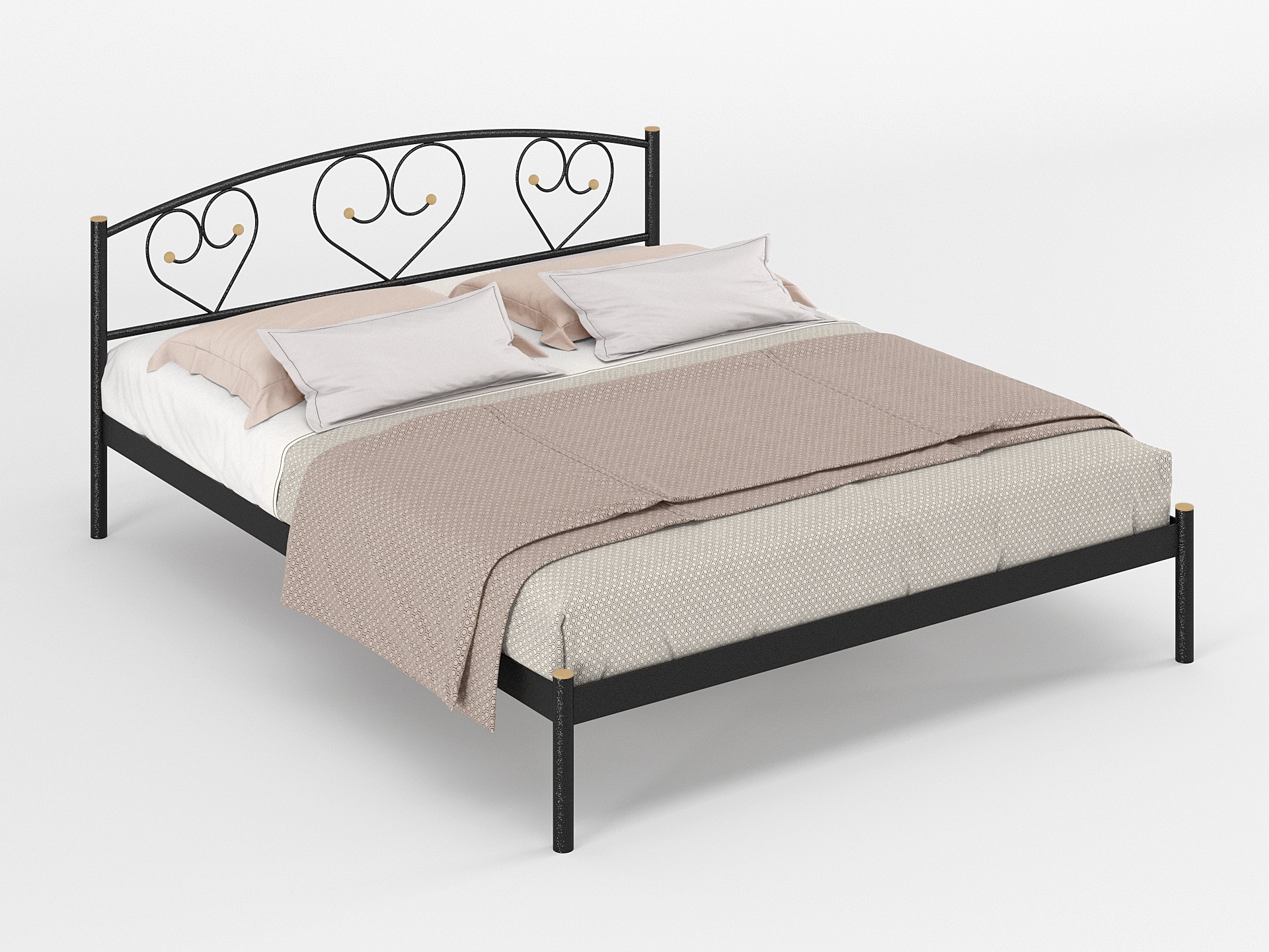 Двуспальная металлическая кровать "Дарина"