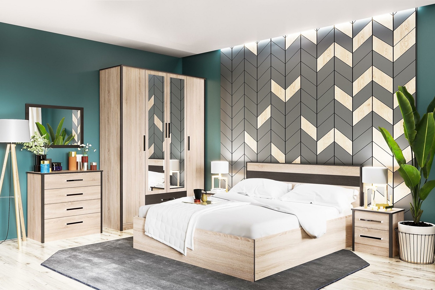 Двуспальная кровать Лирика ЛК-1 