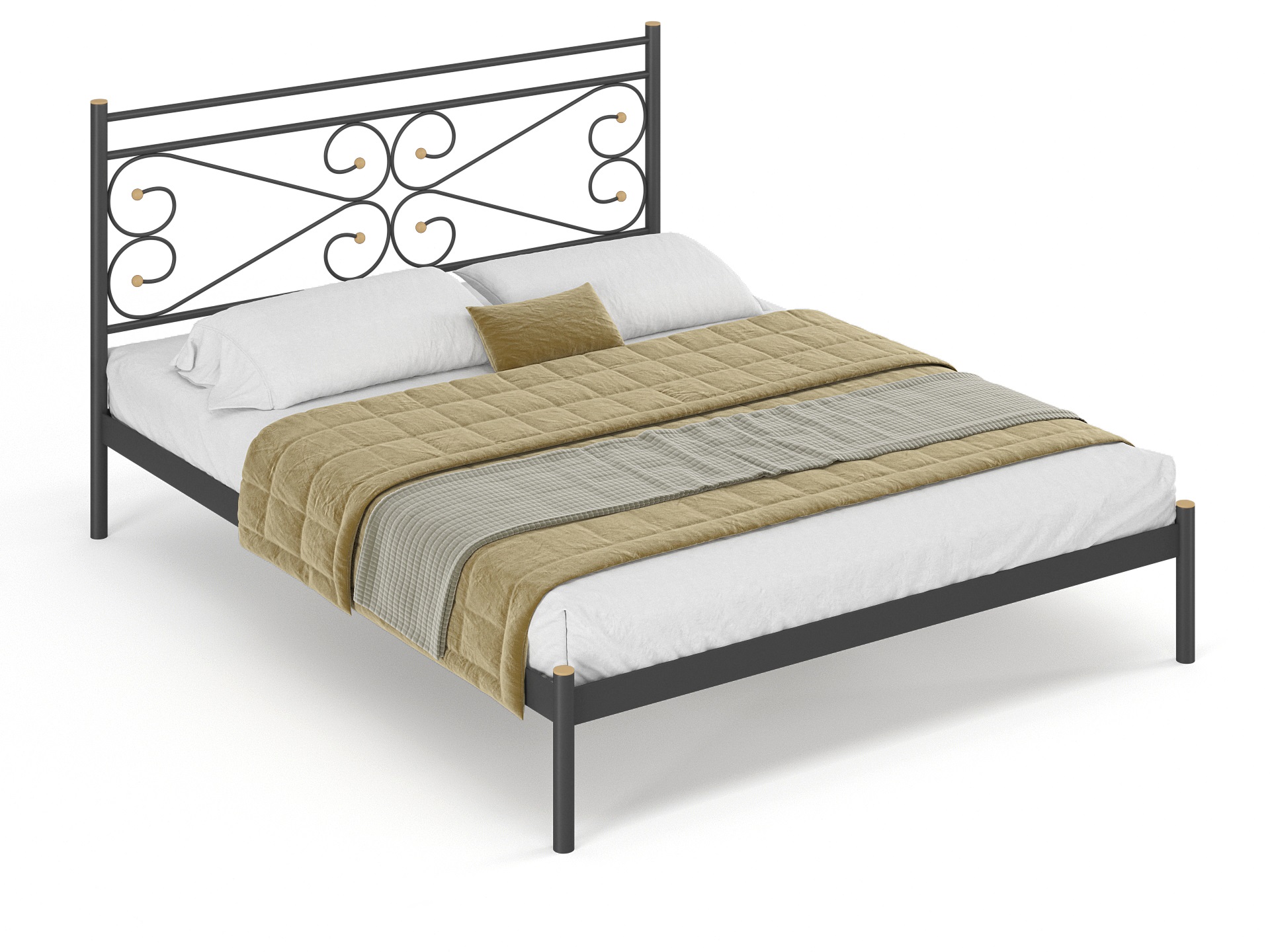 Двуспальная металлическая кровать "Марко"