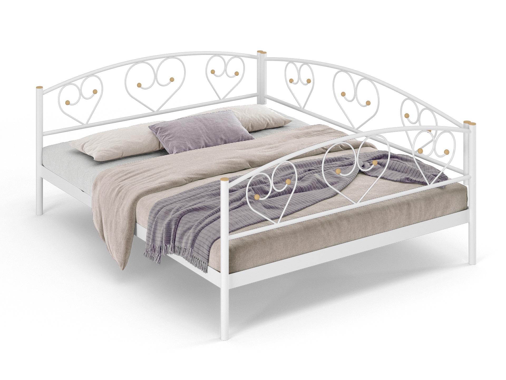 Двуспальная металлическая кровать "Дарина"