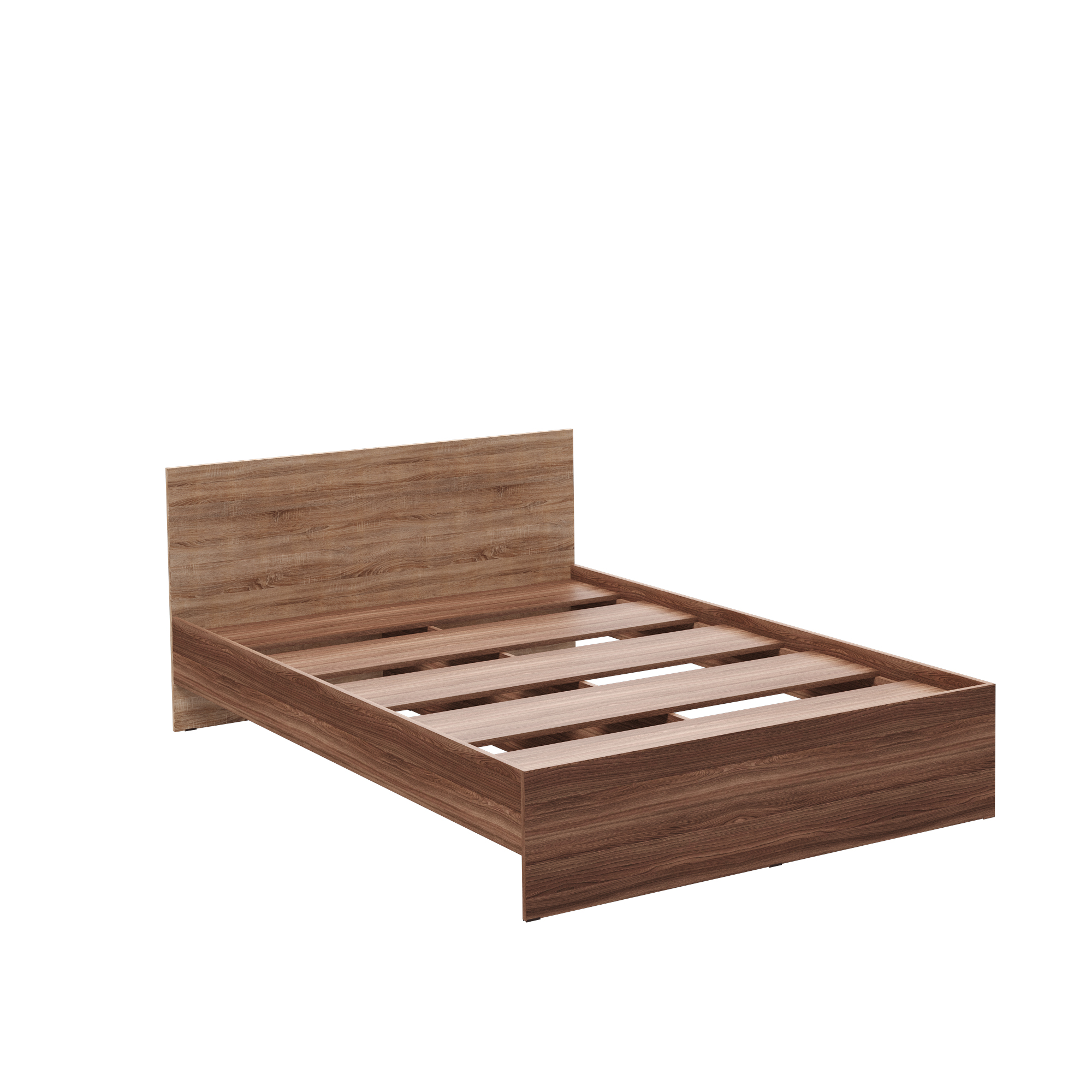 Двуспальная кровать Ронда с основанием ясень шимо дуб сонома 