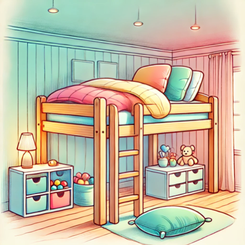 Детские кровати чердак